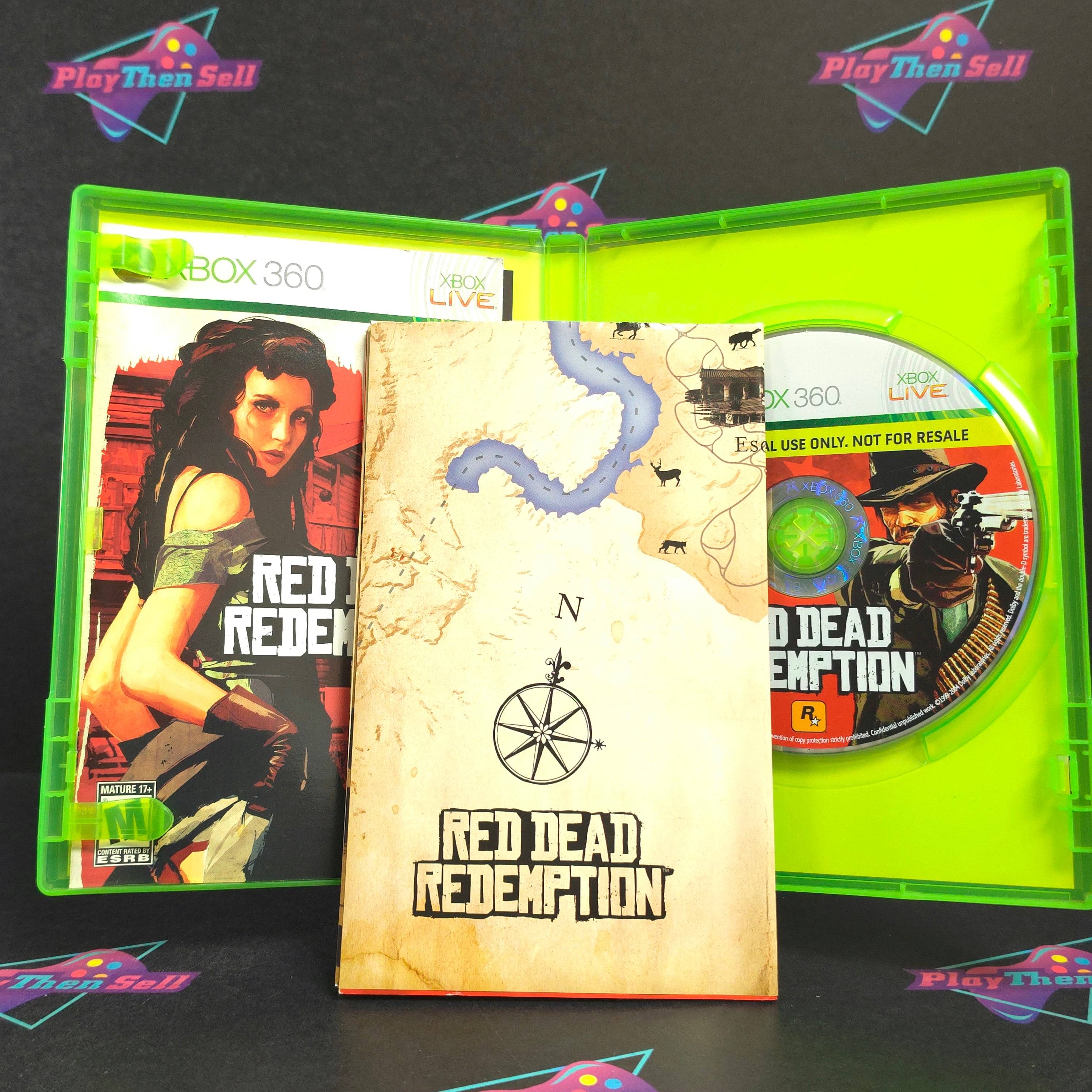 Red Dead Redemption Xbox 360 Promotional Copy + Map CIB - Excellent