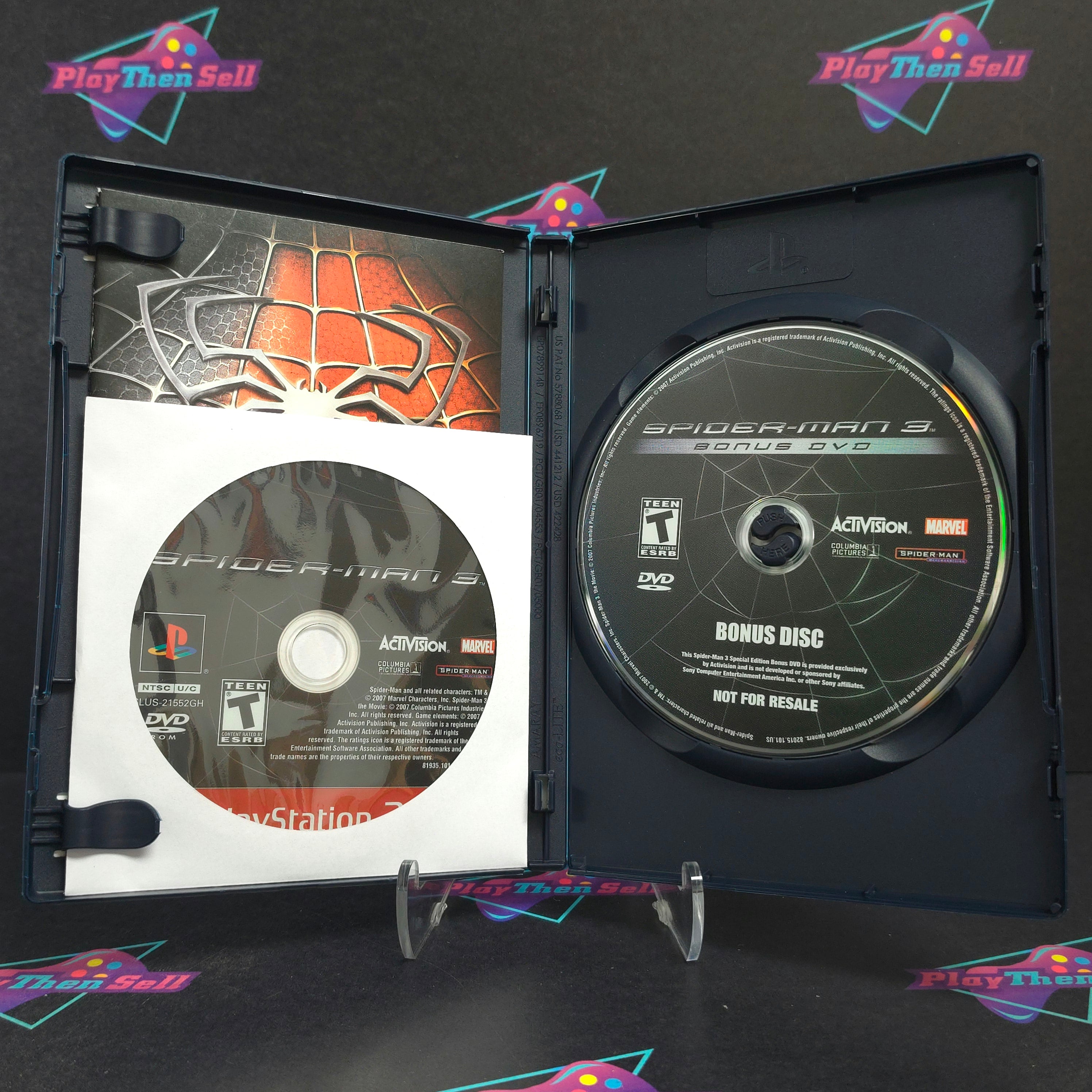 Spider-Man 3 PS2 PlayStation 2 GH + Bonus Disc Complete - Excellent