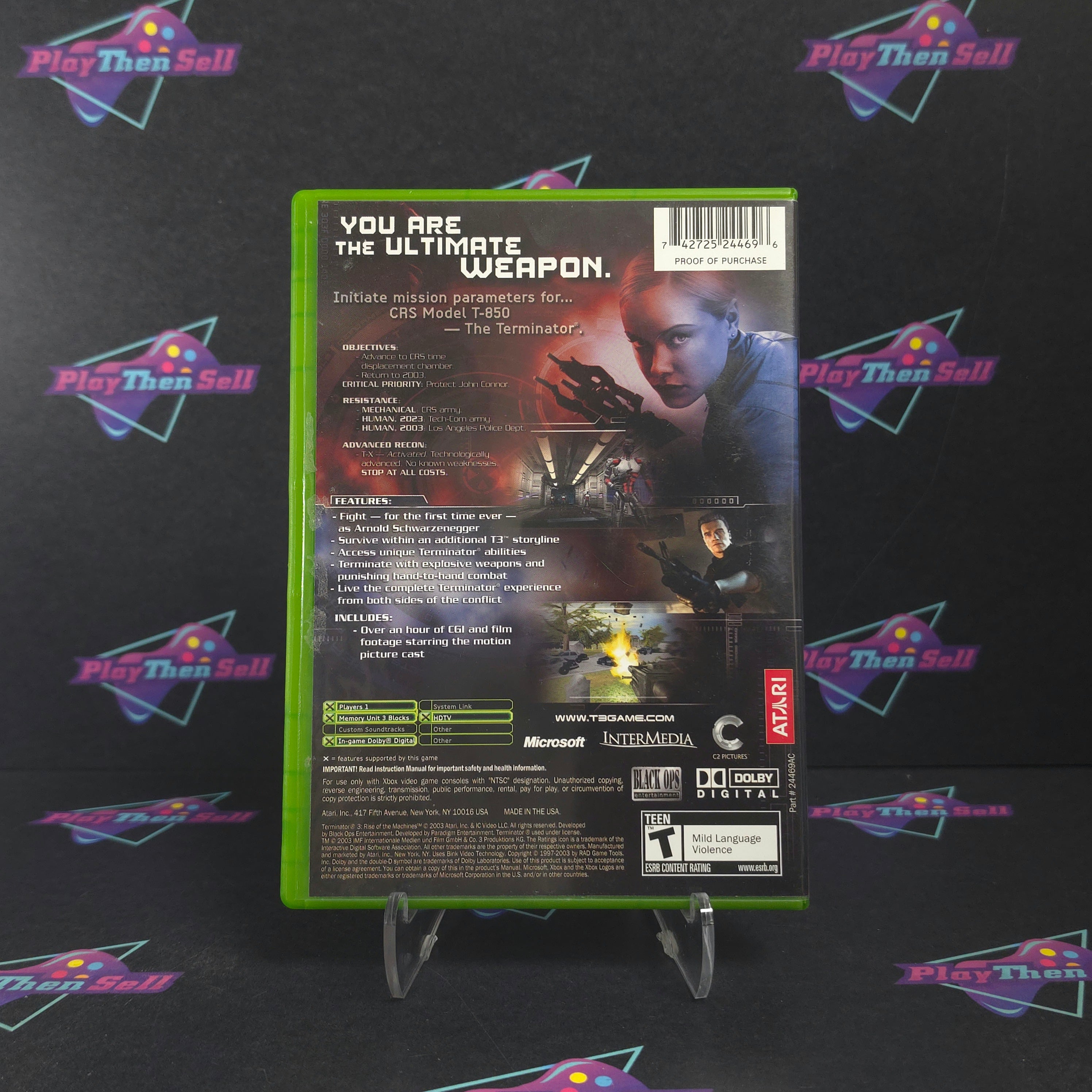 Terminator 3 Rise of the Machines Xbox Complete - Excellent
