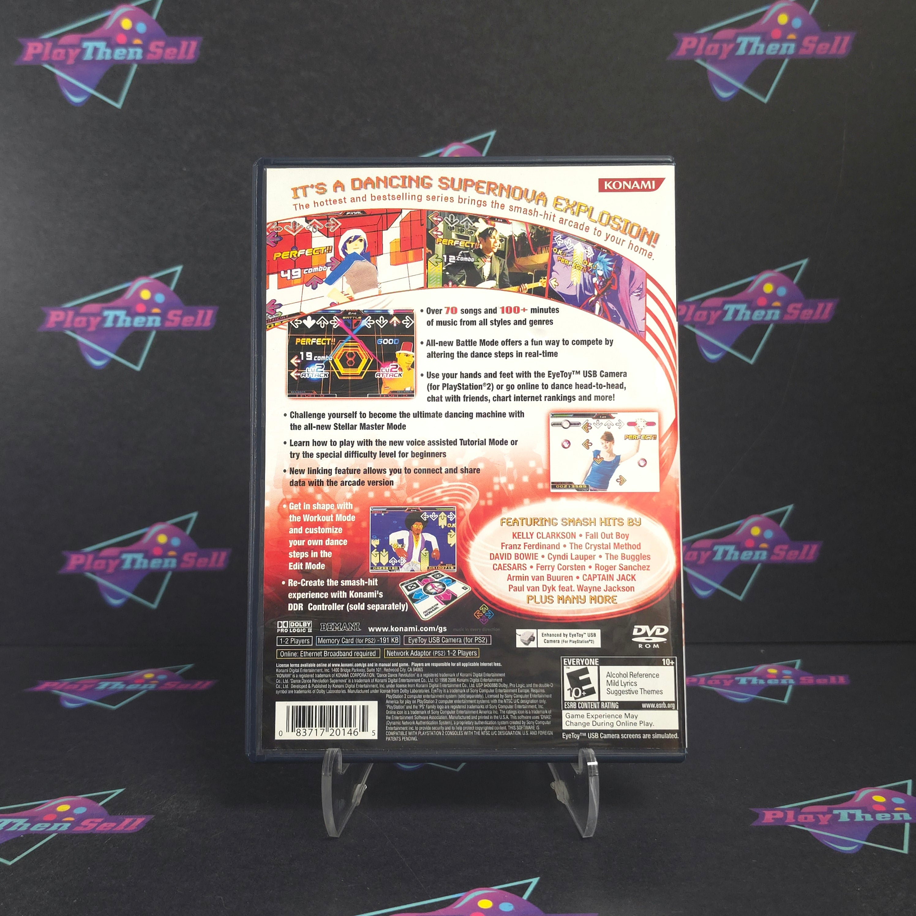 Dance Dance Revolution DDR Supernova PS2 PlayStation 2 + Bonus Disc CIB - Excellent