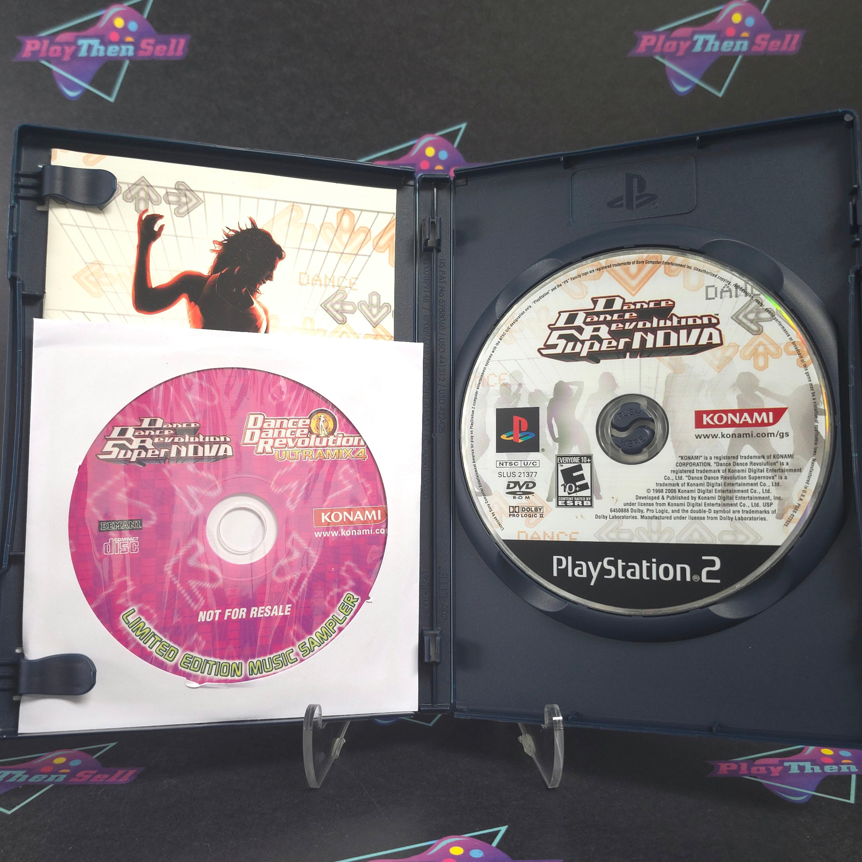 Dance Dance Revolution DDR Supernova PS2 PlayStation 2 + Bonus Disc CIB - Excellent