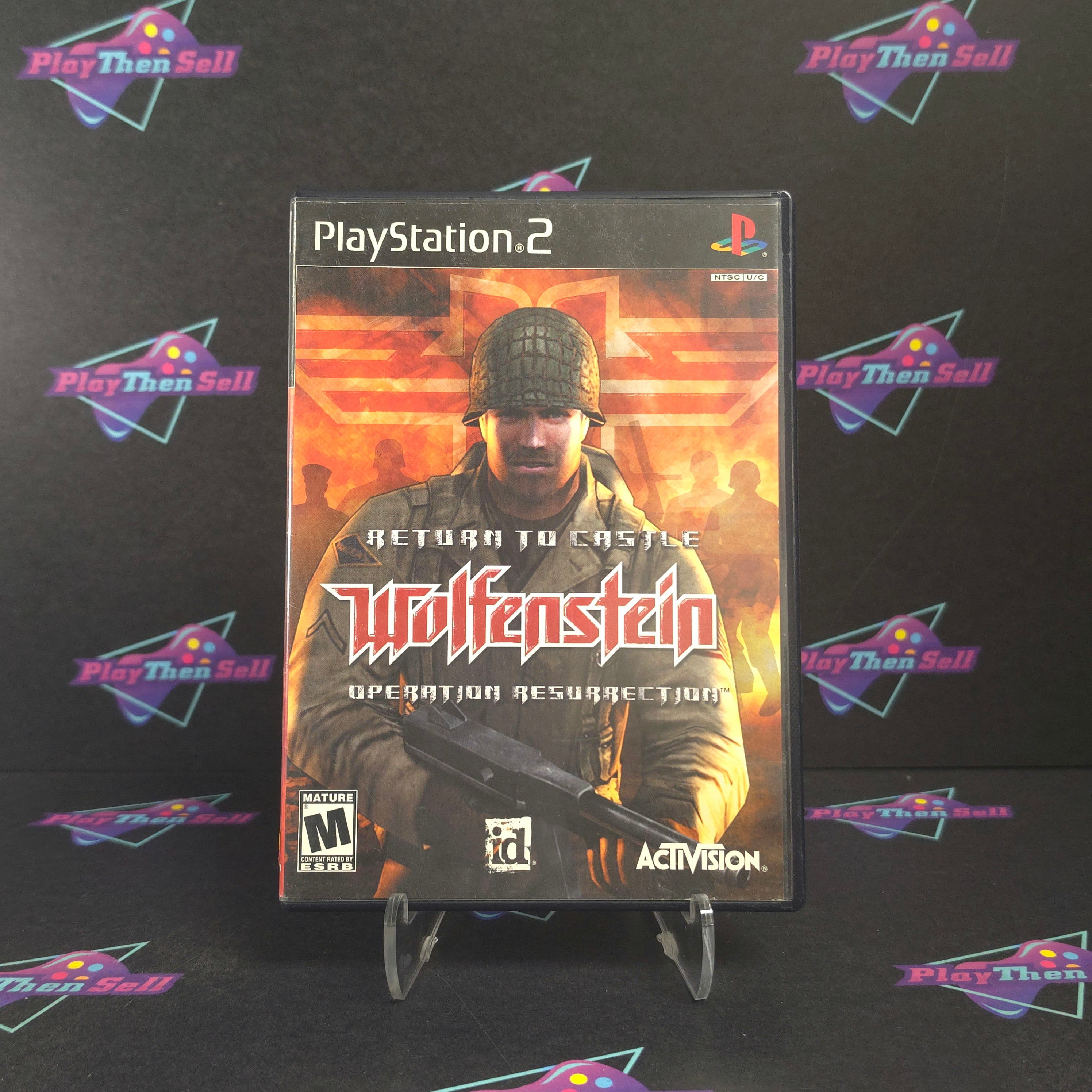 Return to Castle Wolfenstein Operation Resurrection PS2 PlayStation 2 + Reg CIB - Very Good