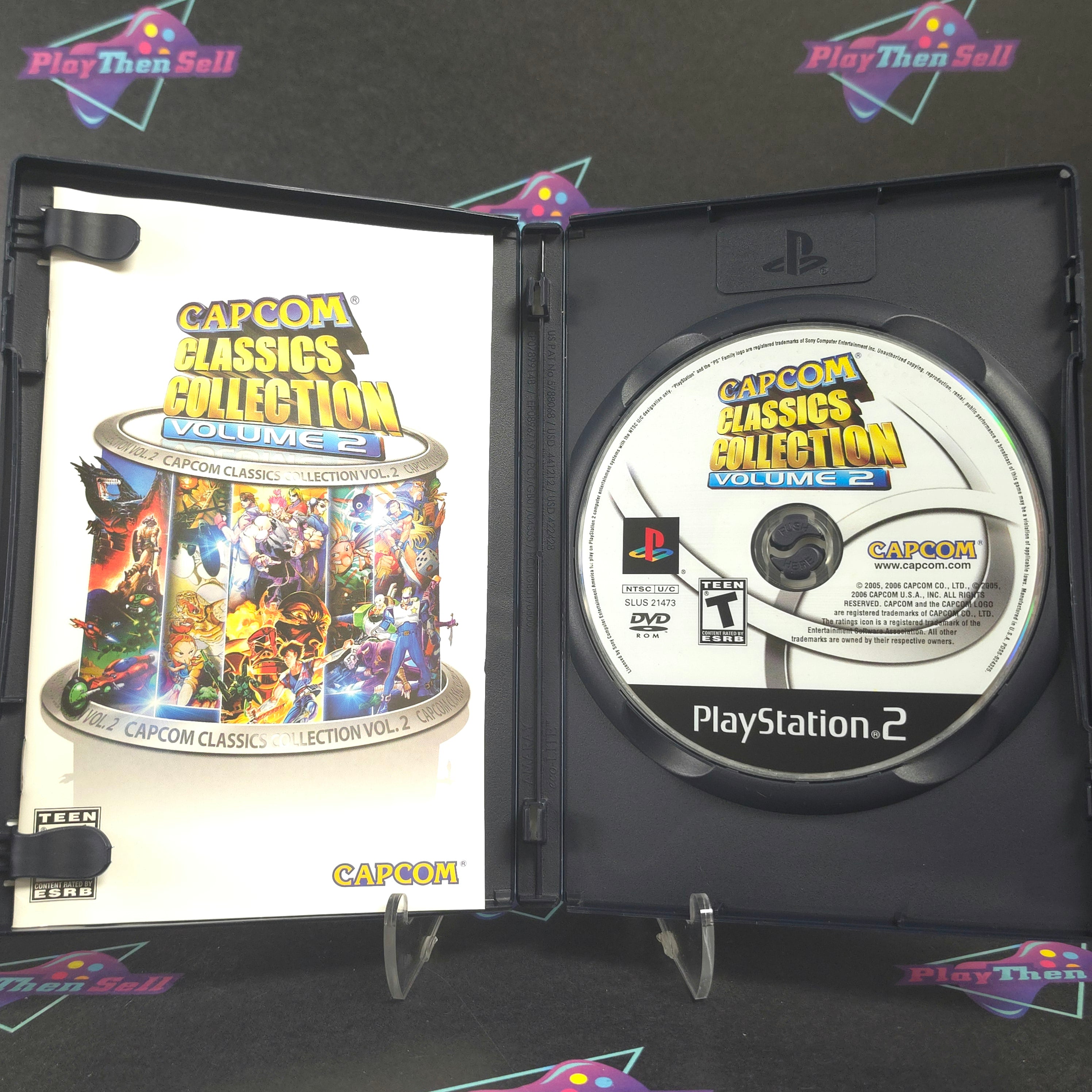 Capcom Classics Collection Vol 2 PS2 PlayStation 2 CIB - Excellent