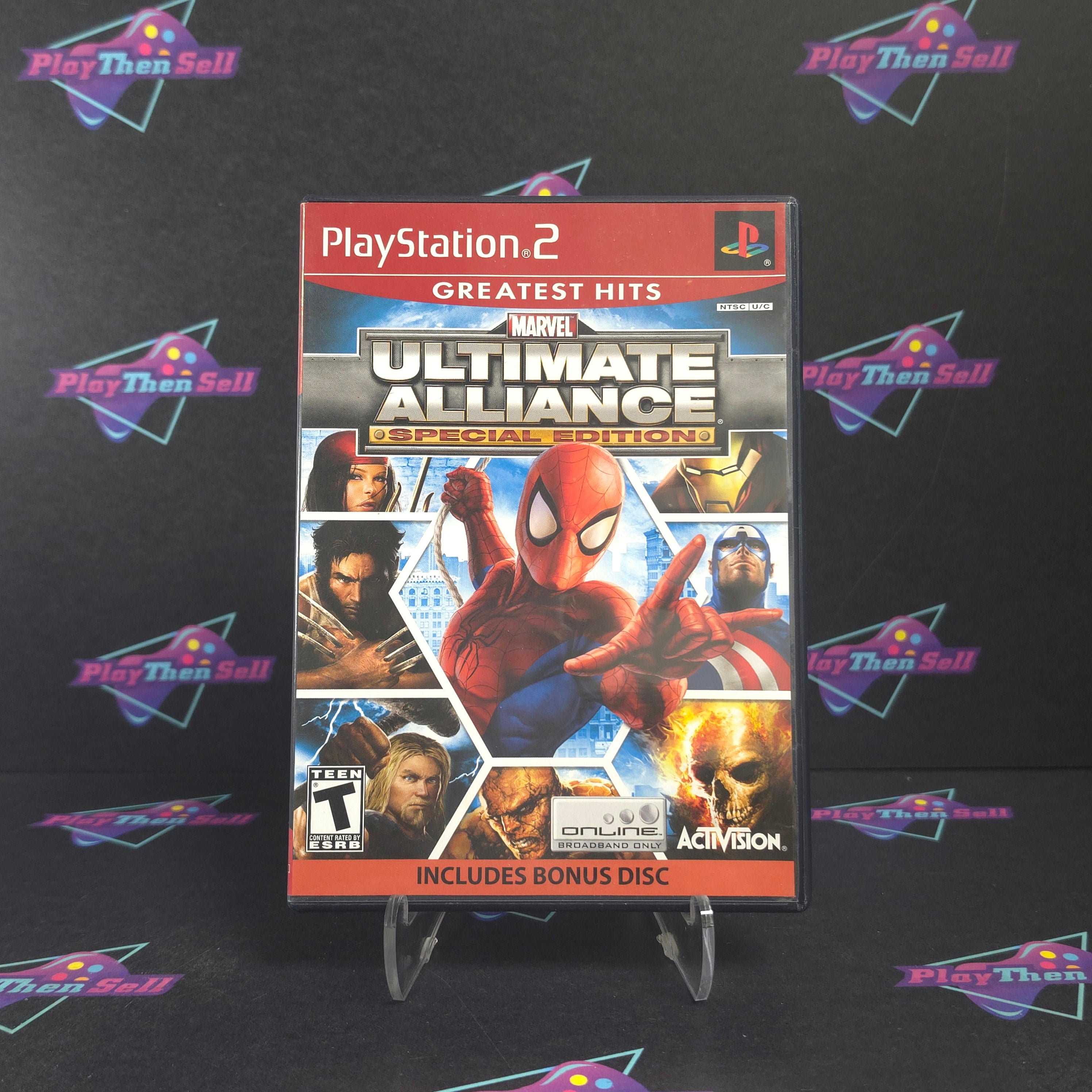 Marvel Ultimate Alliance Special Edition PS2 PlayStation 2 GH + Bonus Disc - Very Good