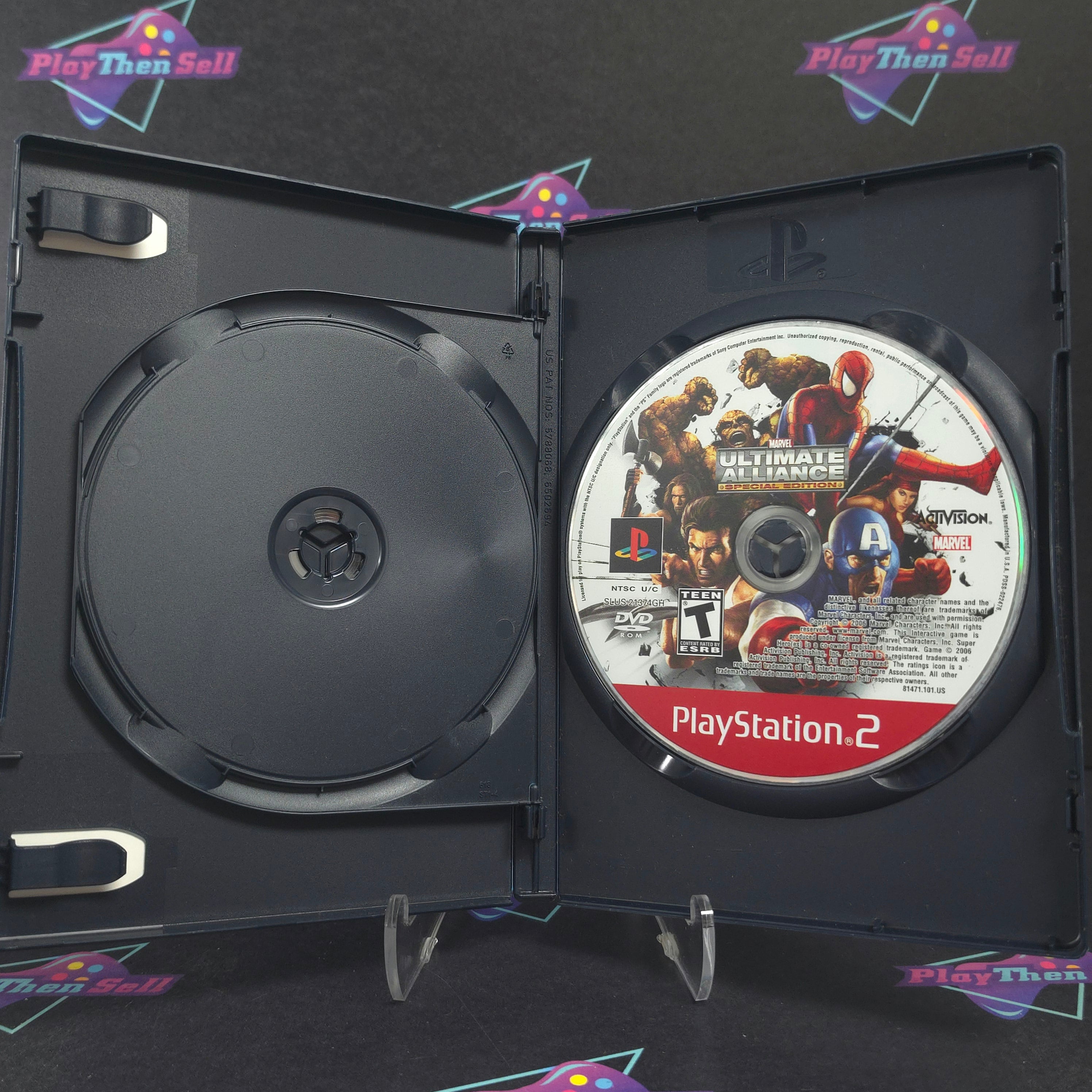 Marvel Ultimate Alliance Special Edition PS2 PlayStation 2 GH + Bonus Disc - Very Good
