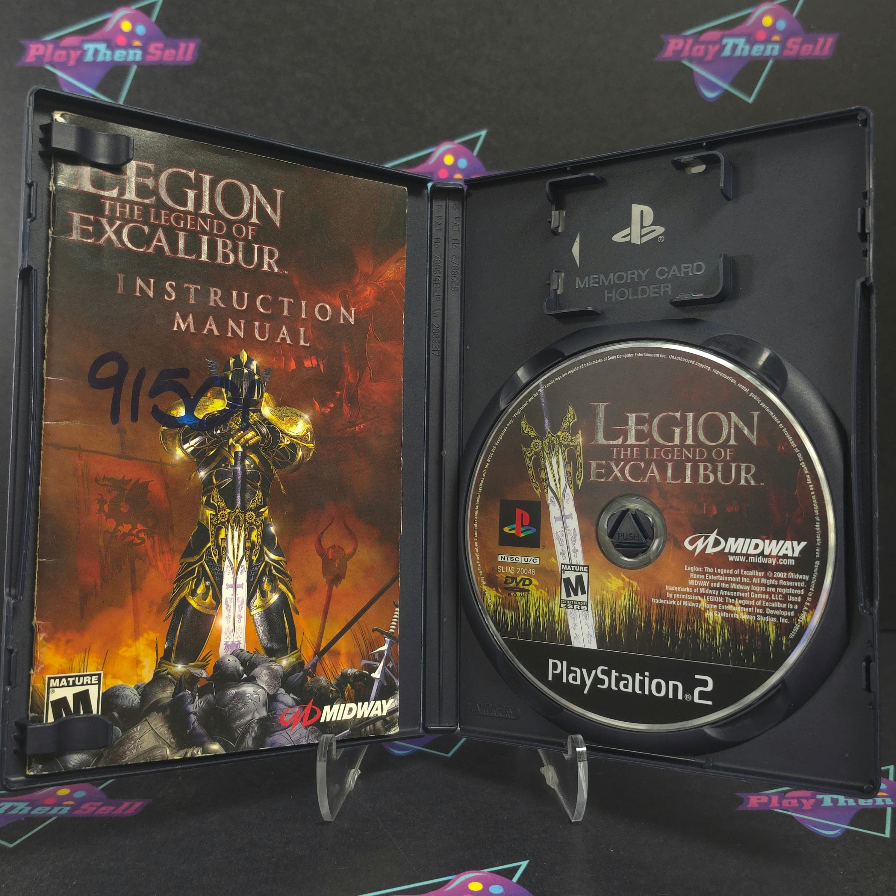 Legion The Legend of Excalibur PS2 PlayStation 2 + Reg CIB - Very Good