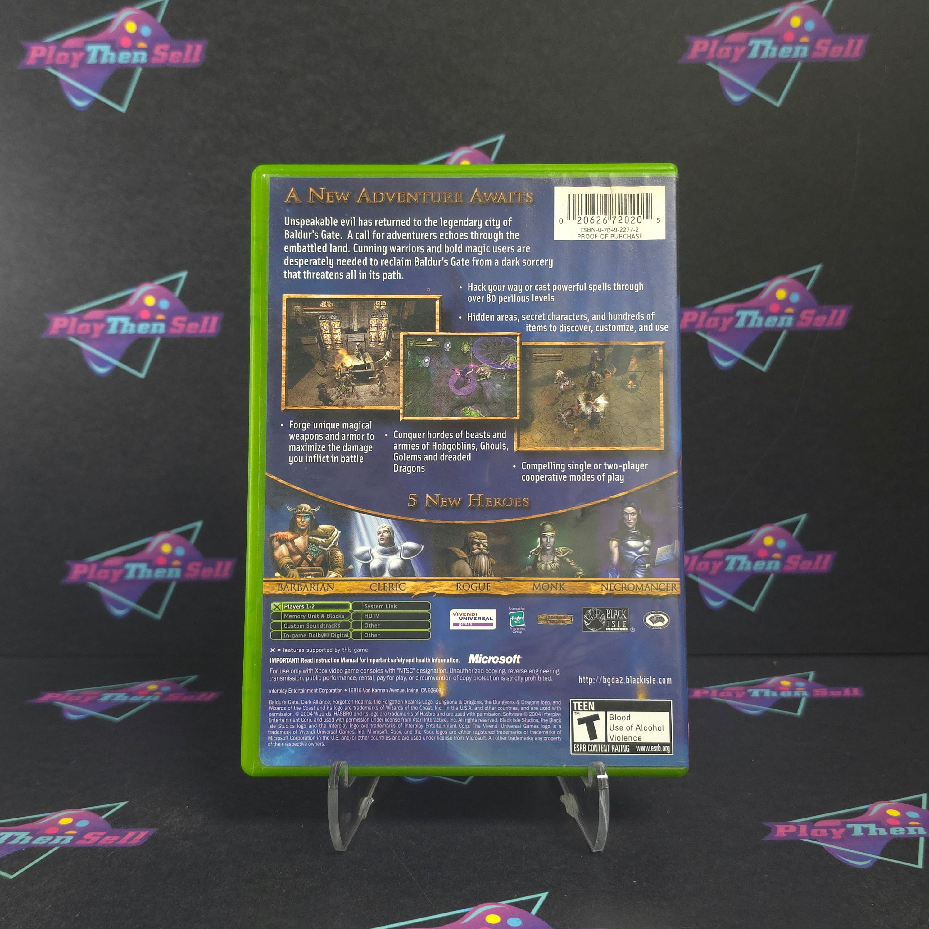 Baldur's Gate Dark Alliance 2 Xbox Complete - Very Good