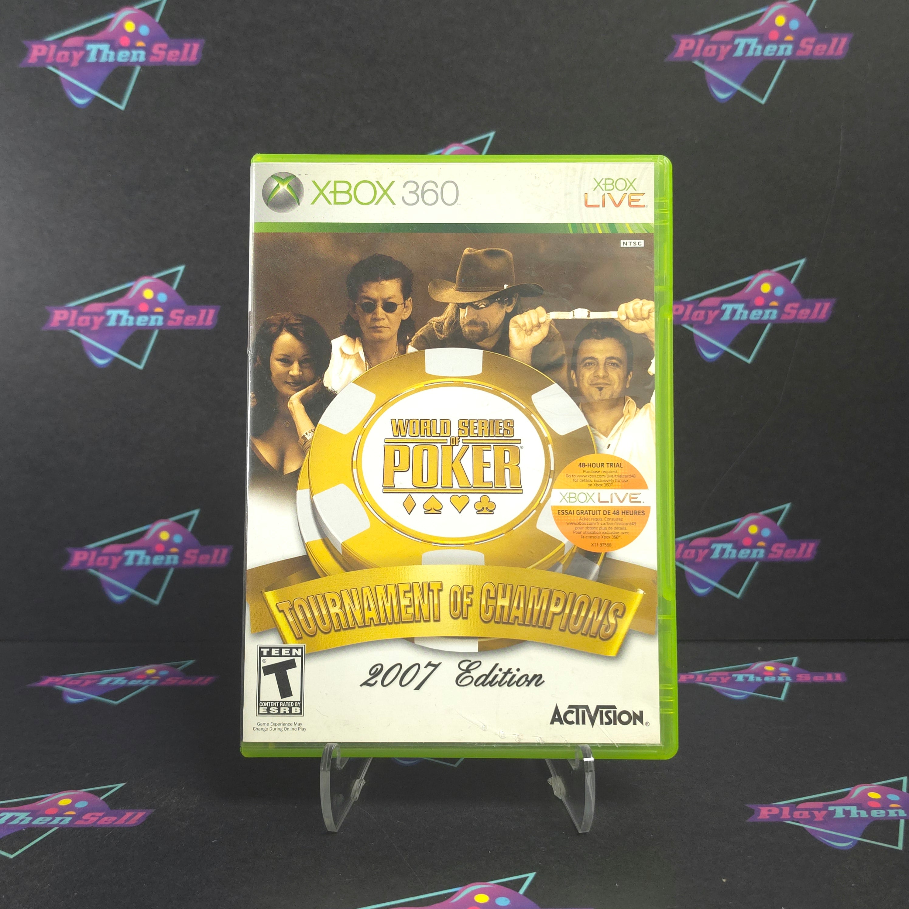 World Series of Poker Tournament of Champions 2007 Xbox 360 + Reg CIB - Very Good