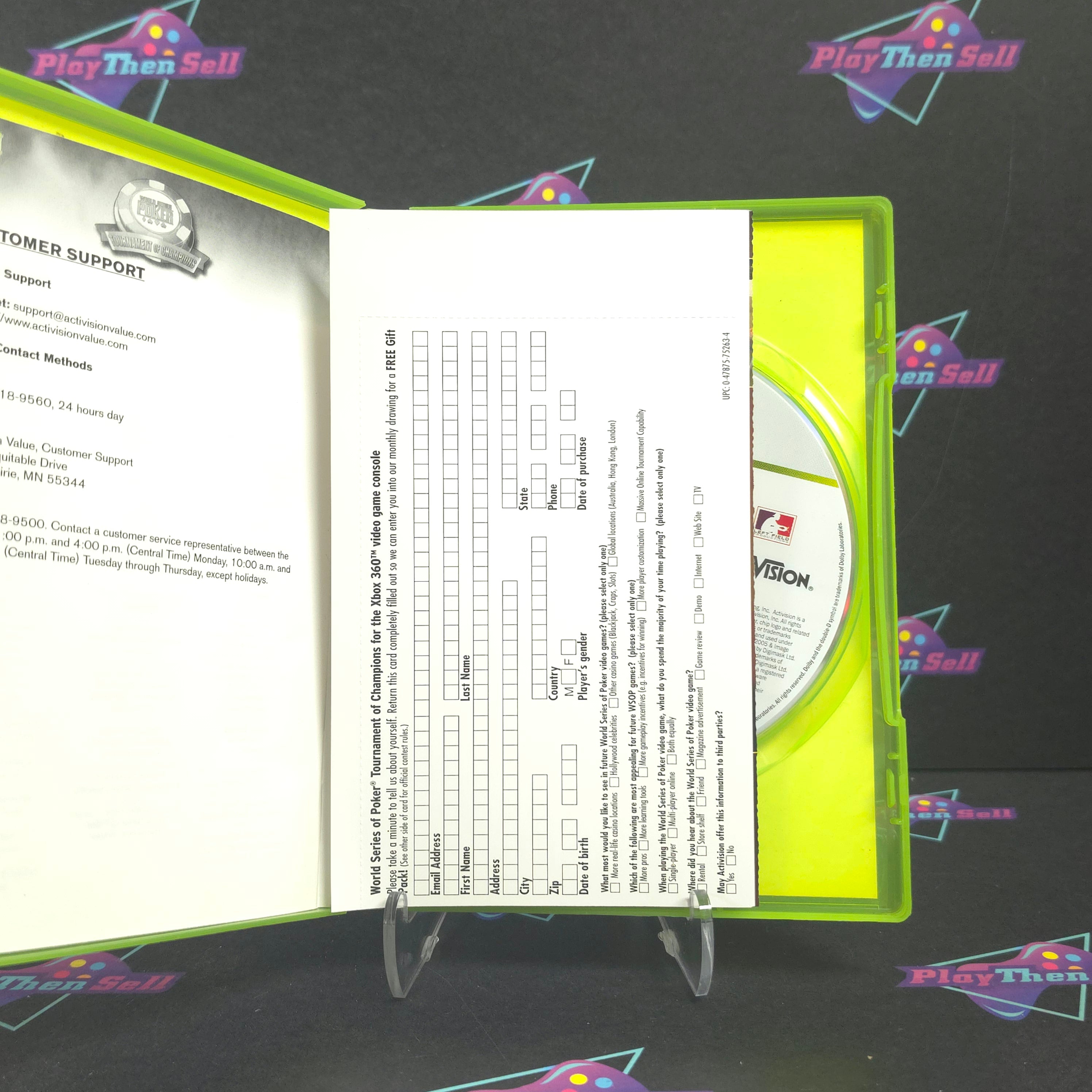 World Series of Poker Tournament of Champions 2007 Xbox 360 + Reg CIB - Very Good