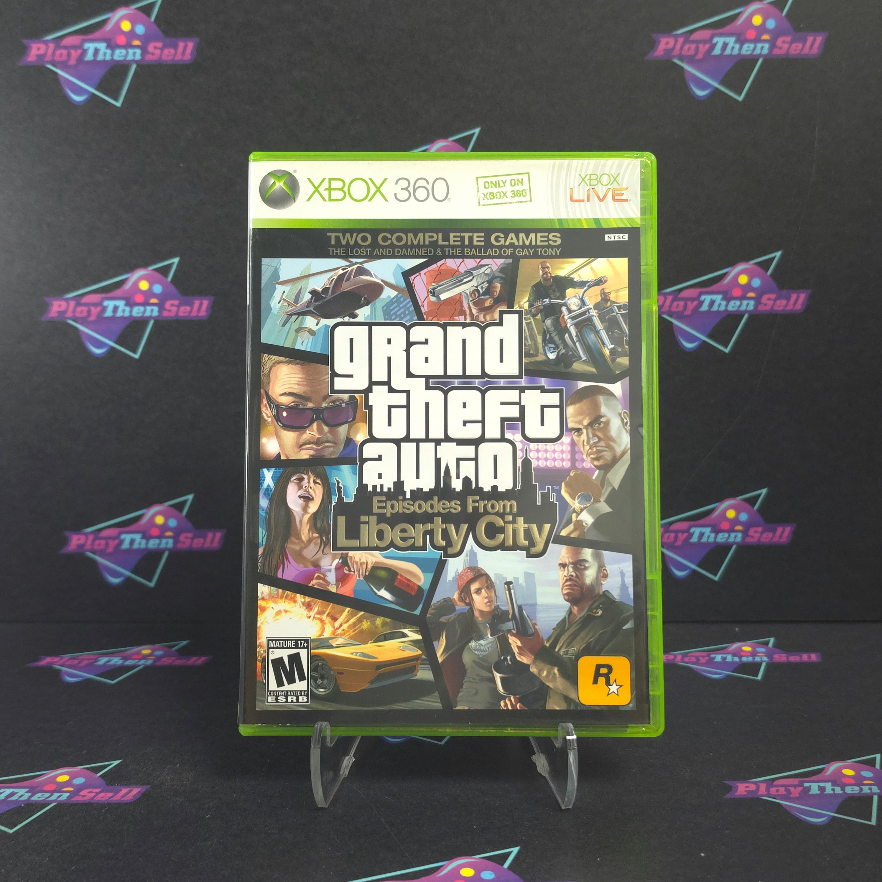 Grand Theft Auto GTA IV (4) Episodes from Liberty City Xbox 360 + Map CIB - Excellent