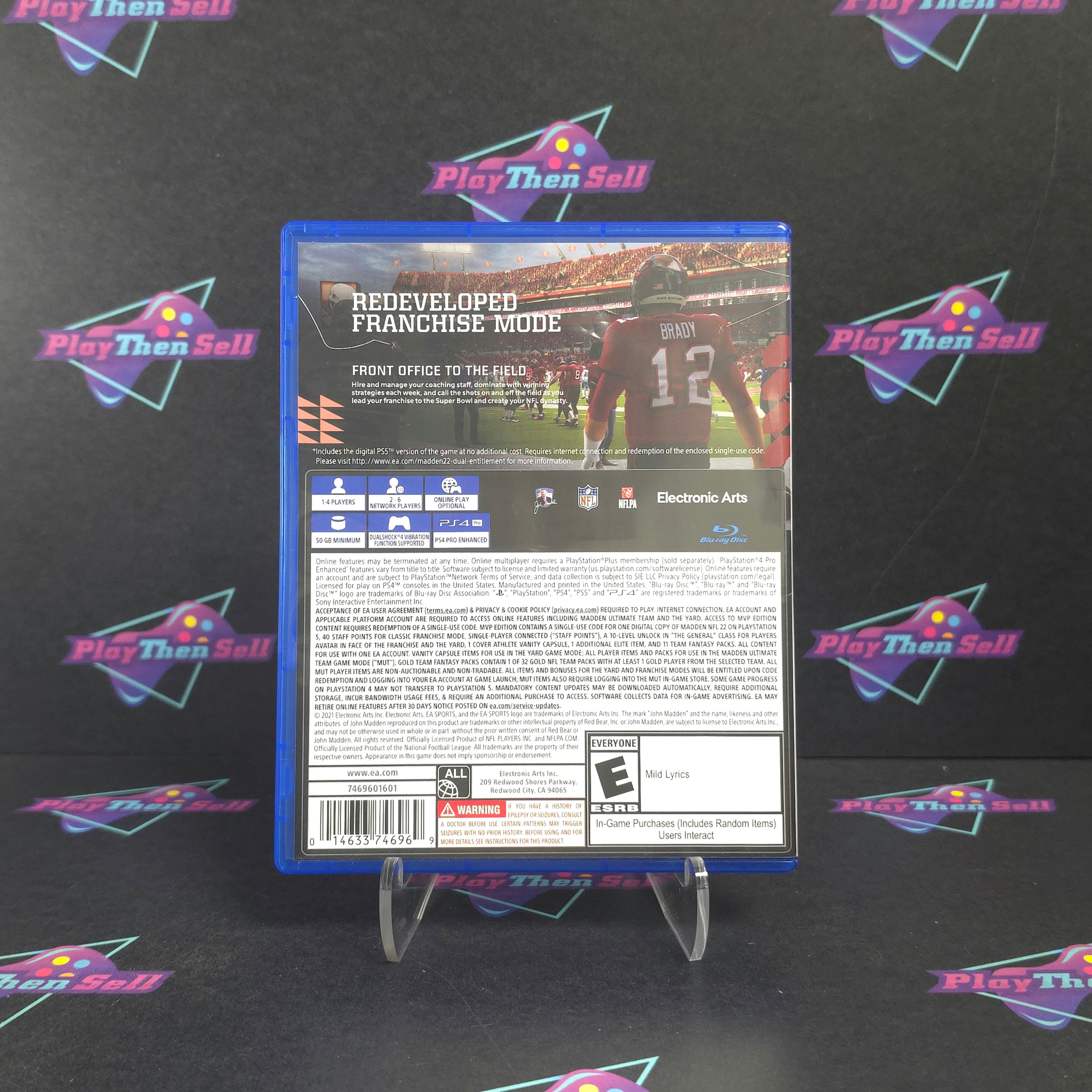 Madden NFL 22 MVP Edition PS4 PlayStation 4 Complete - Excellent