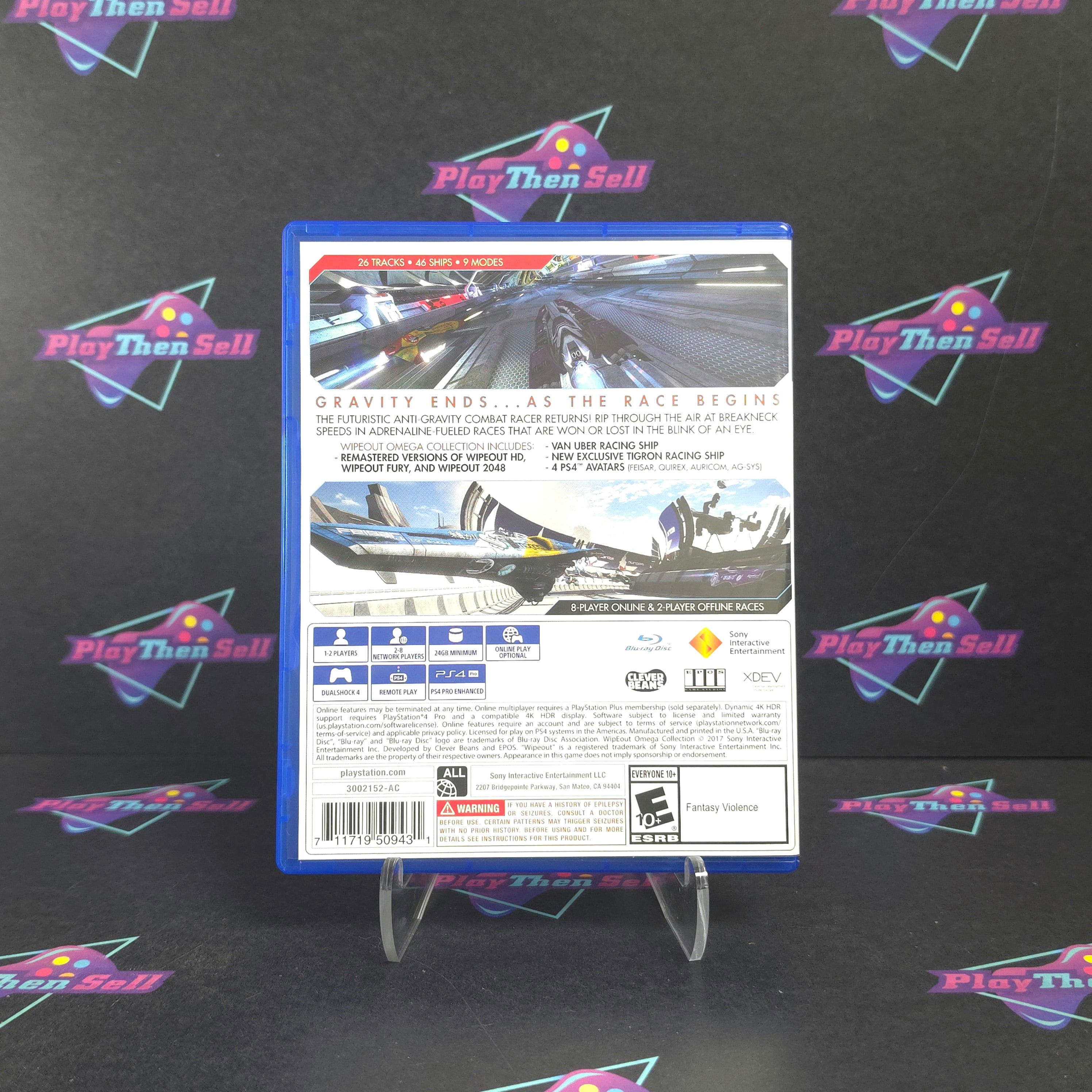 Wipeout Omega Collection PS4 PlayStation 4 Complete - Excellent