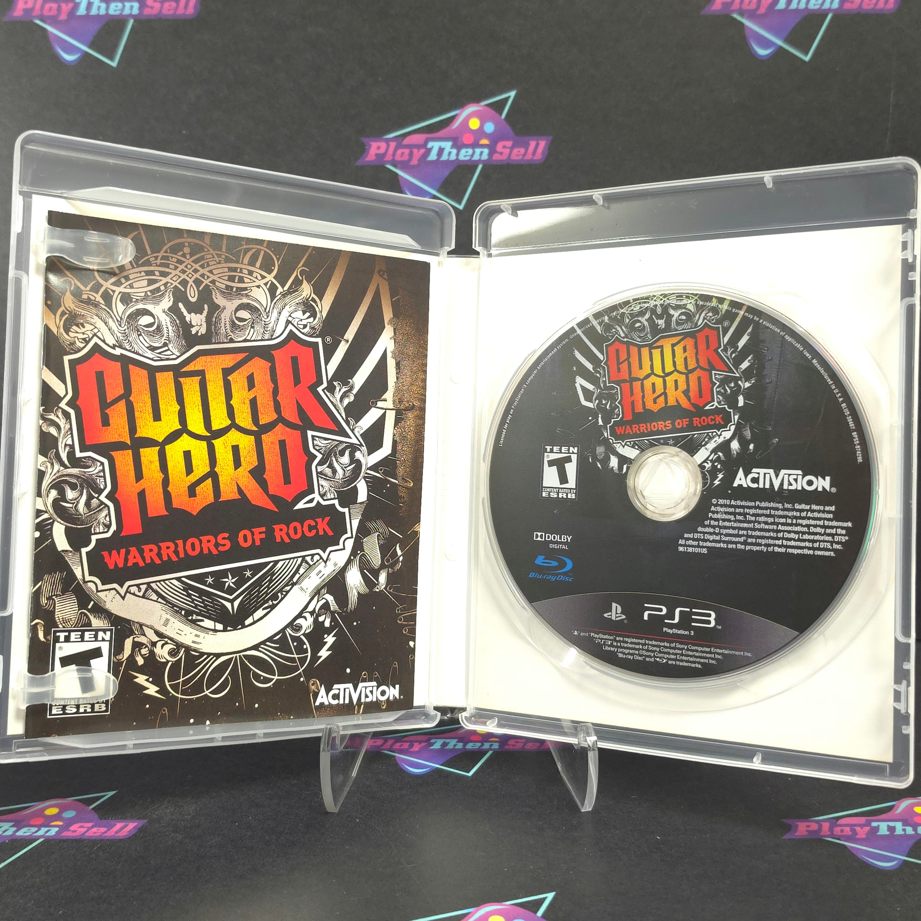 Guitar Hero Warriors of Rock PS3 PlayStation 3 + CD CIB - Excellent