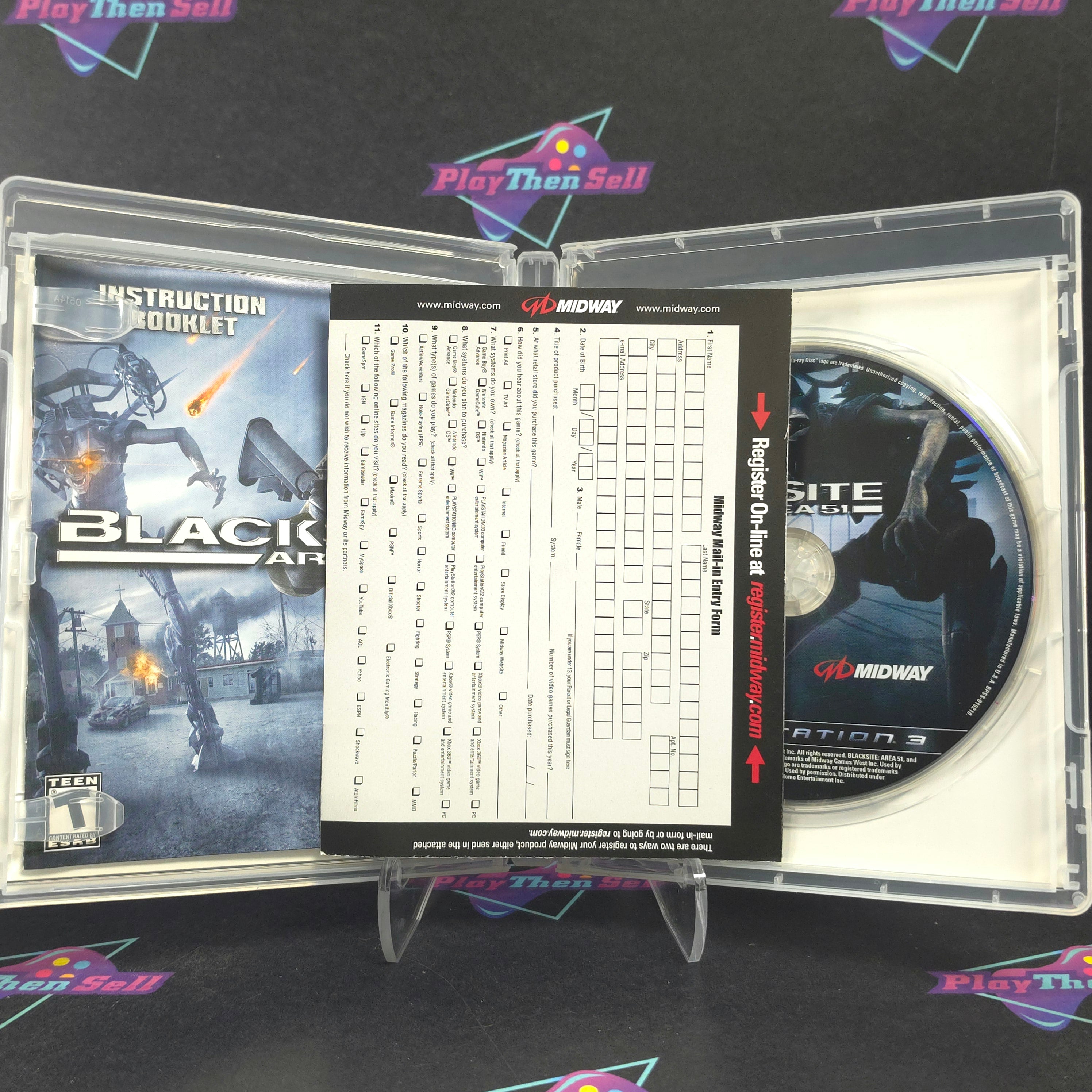Blacksite Area 51 PS3 PlayStation 3 + Reg Complete - Excellent