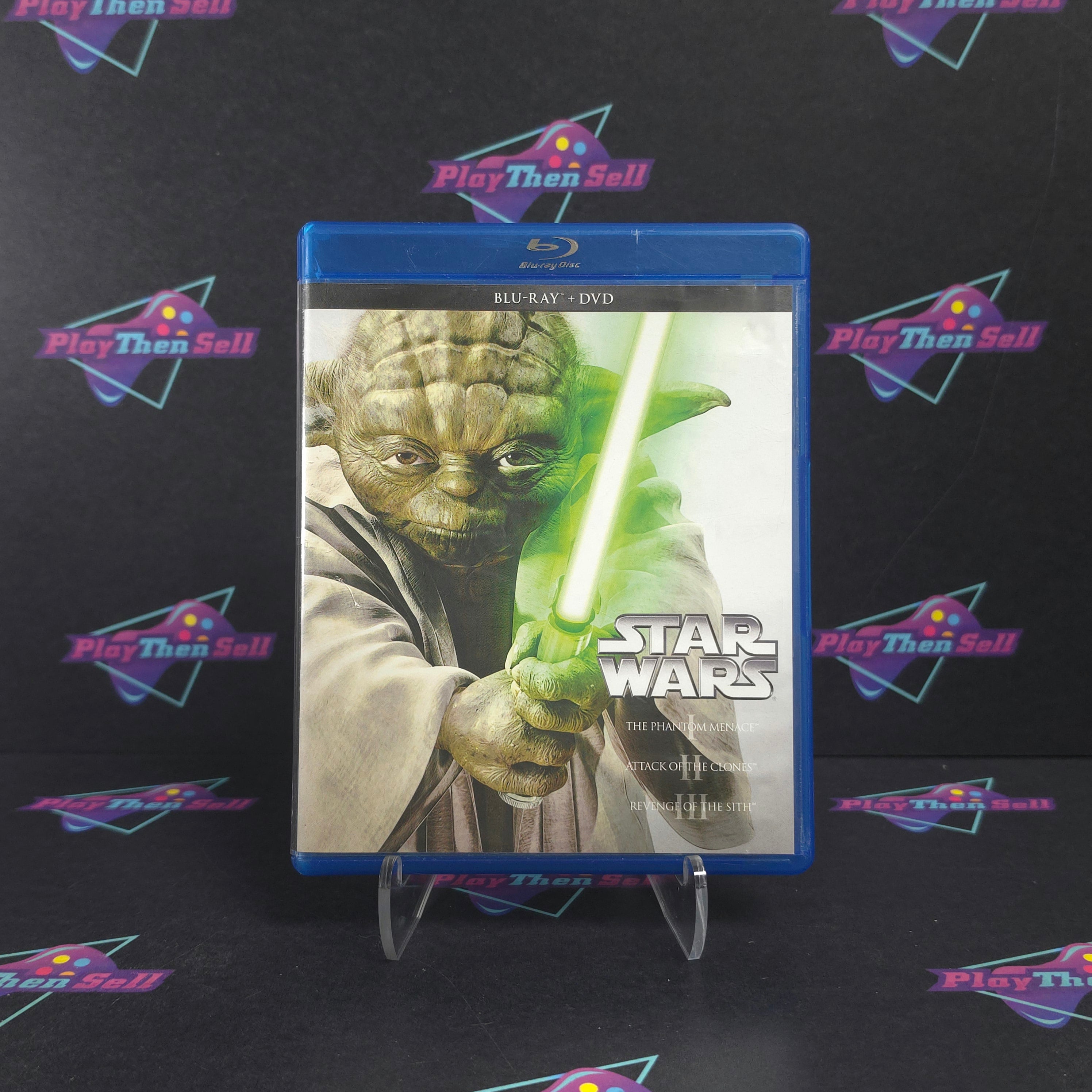 Star Wars I, II, III 6 Disc Set Blu-ray / DVD - Excellent