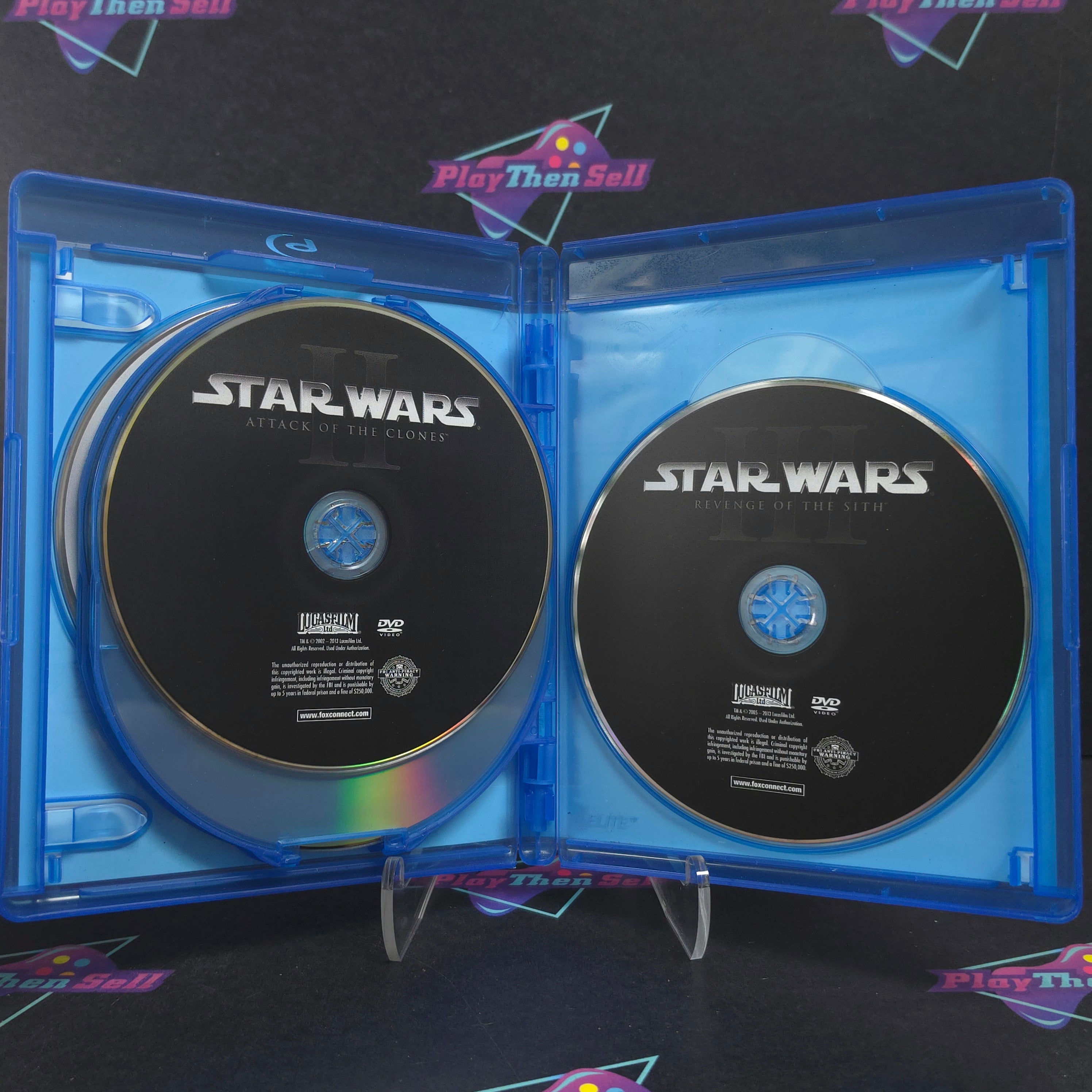 Star Wars I, II, III 6 Disc Set Blu-ray / DVD - Excellent