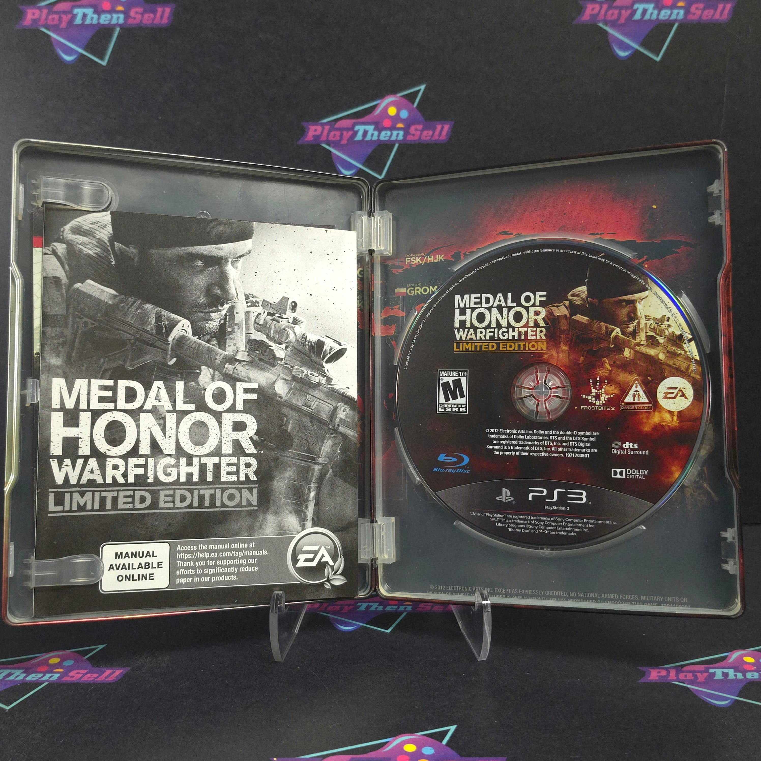 Medal of Honor Warfighter Limited Edition Steelbook PS3 PlayStation 3 CIB - Excellent