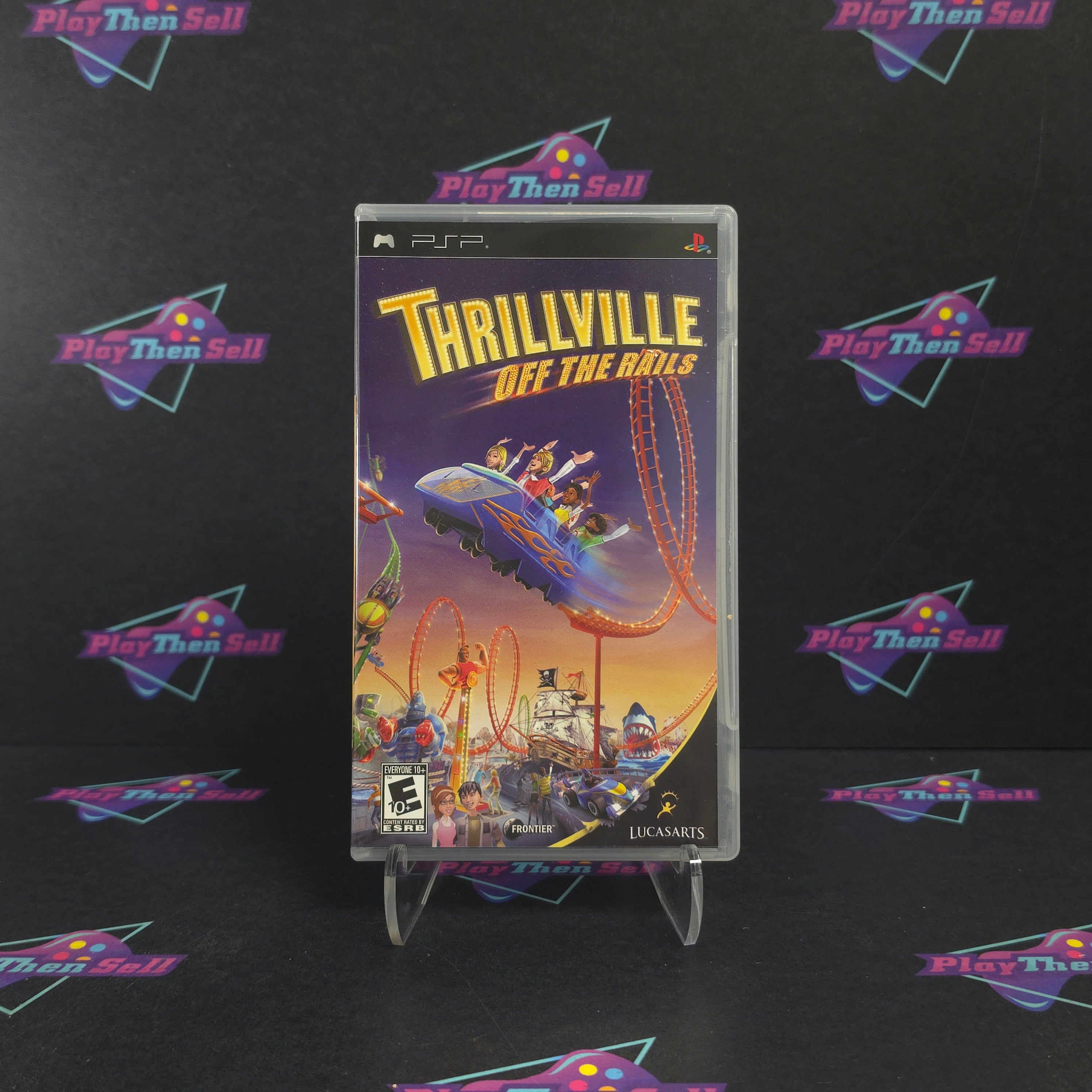 Thrillville Off the Rails Sony PSP Complete - Excellent