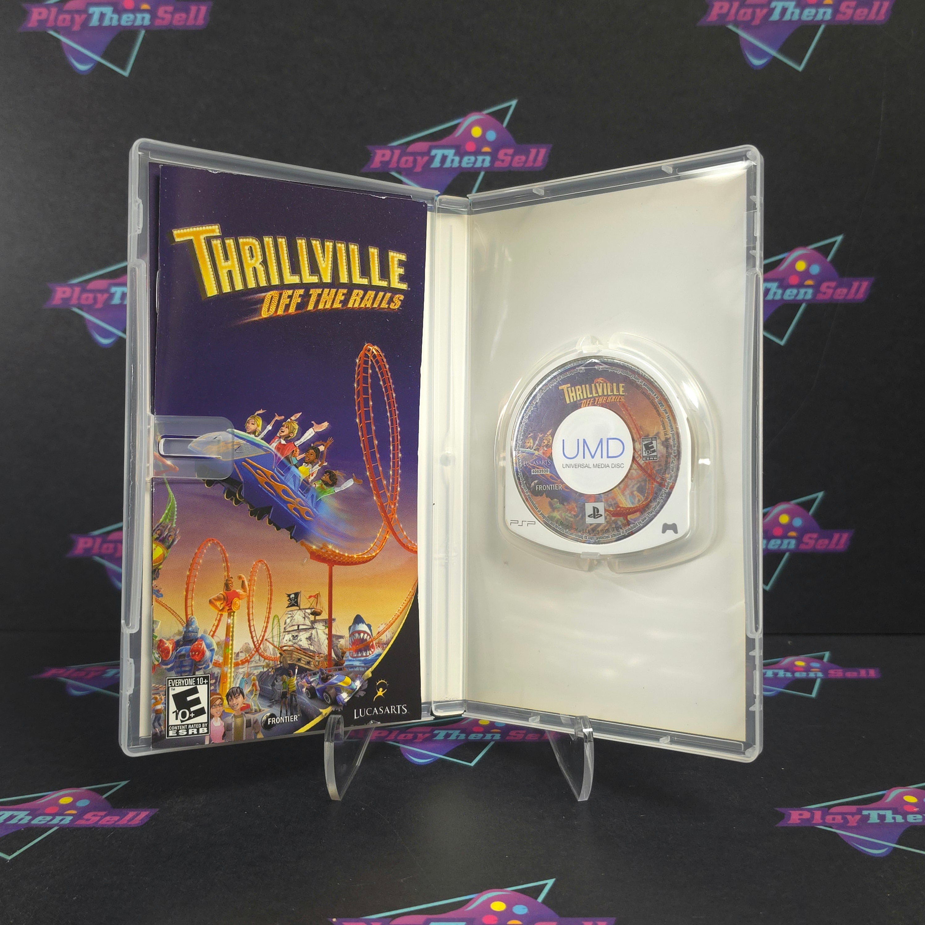 Thrillville Off the Rails Sony PSP Complete - Excellent
