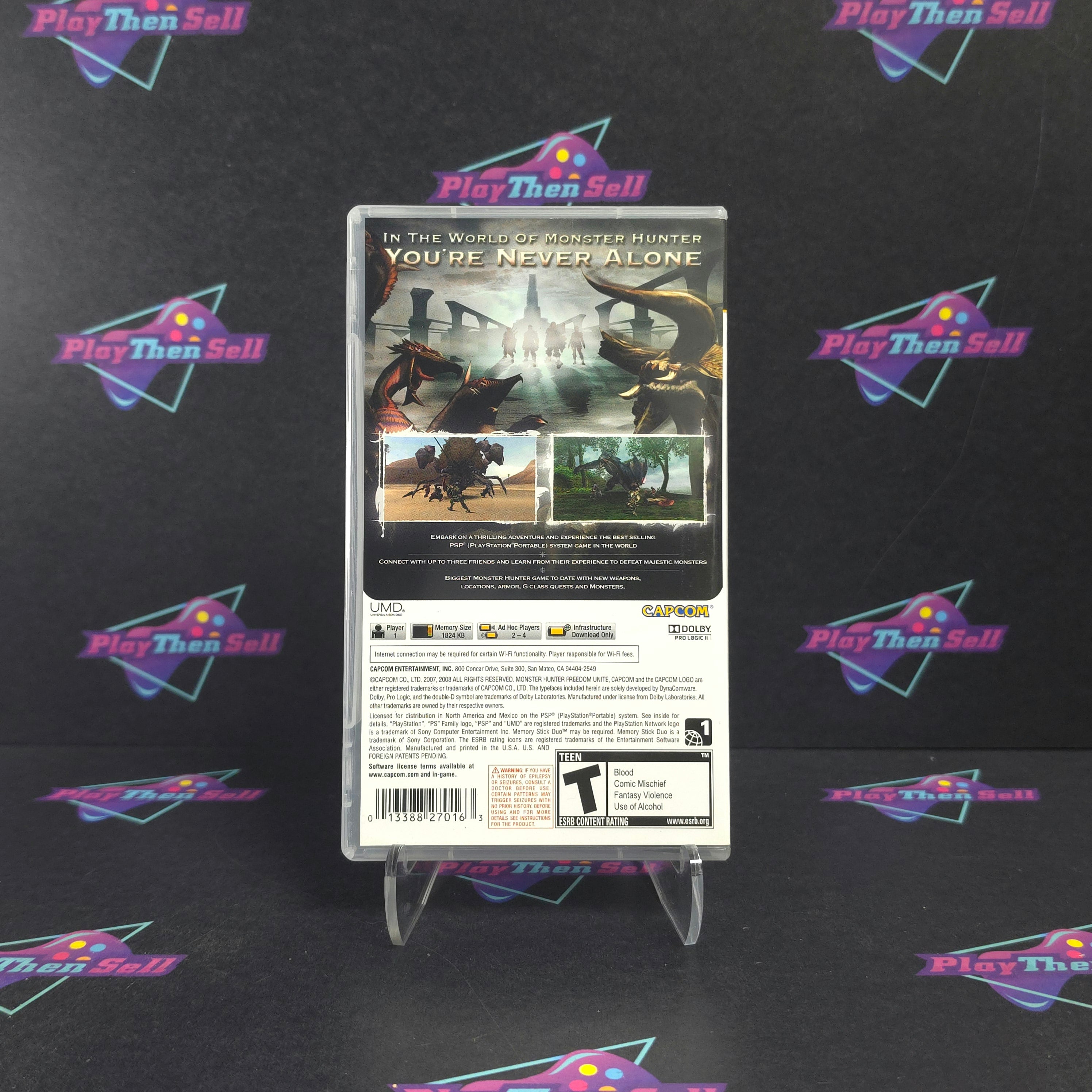 Monster Hunter Freedom Unite Sony PSP Favorites Complete - Excellent
