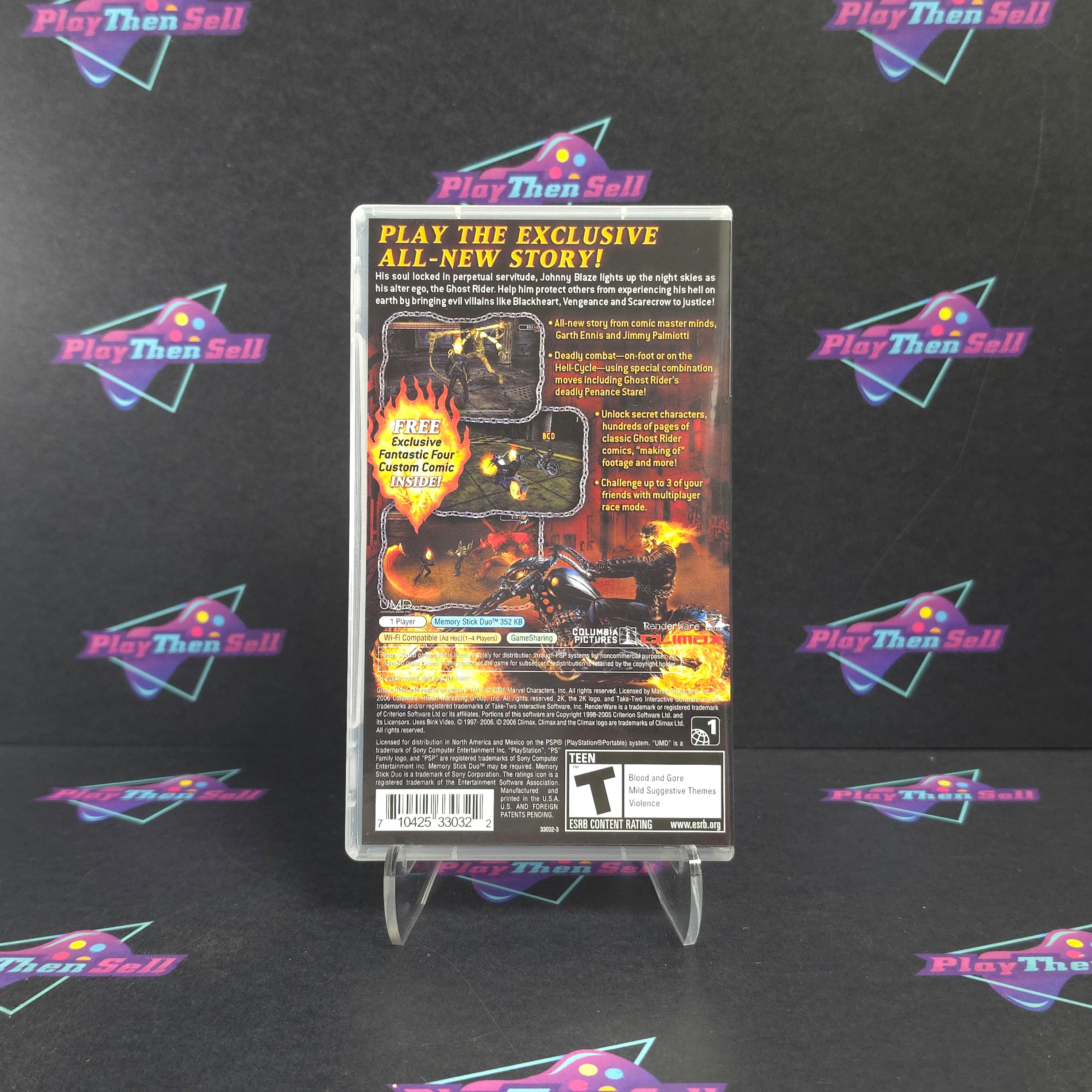 Ghost Rider Sony PSP Clear Disc - Very Good