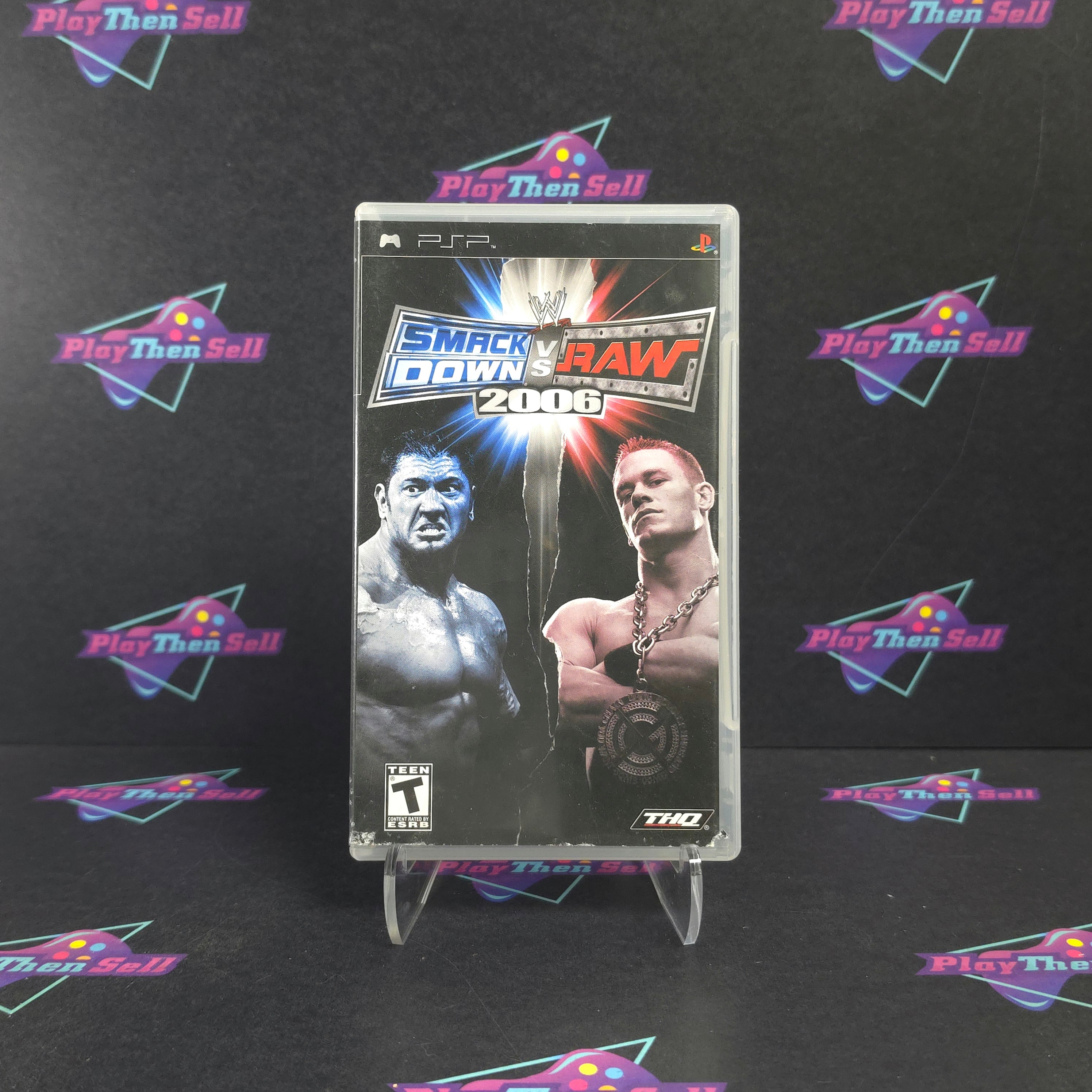 WWE SmackDown vs Raw 2006 Sony PSP Clear Disc - Very Good