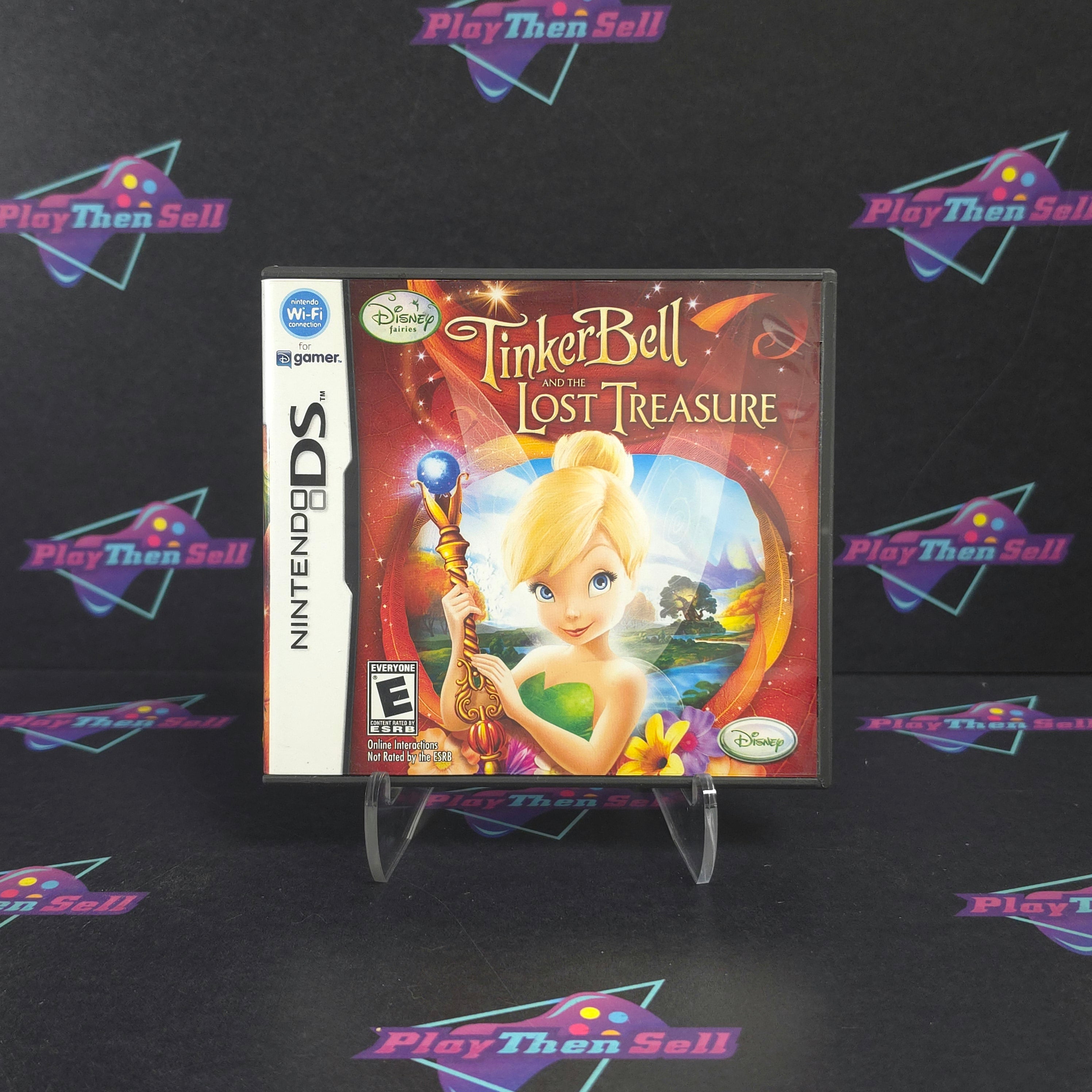 Tinkerbell and the Lost Treasure Disney Nintendo DS + Poster CIB - Excellent