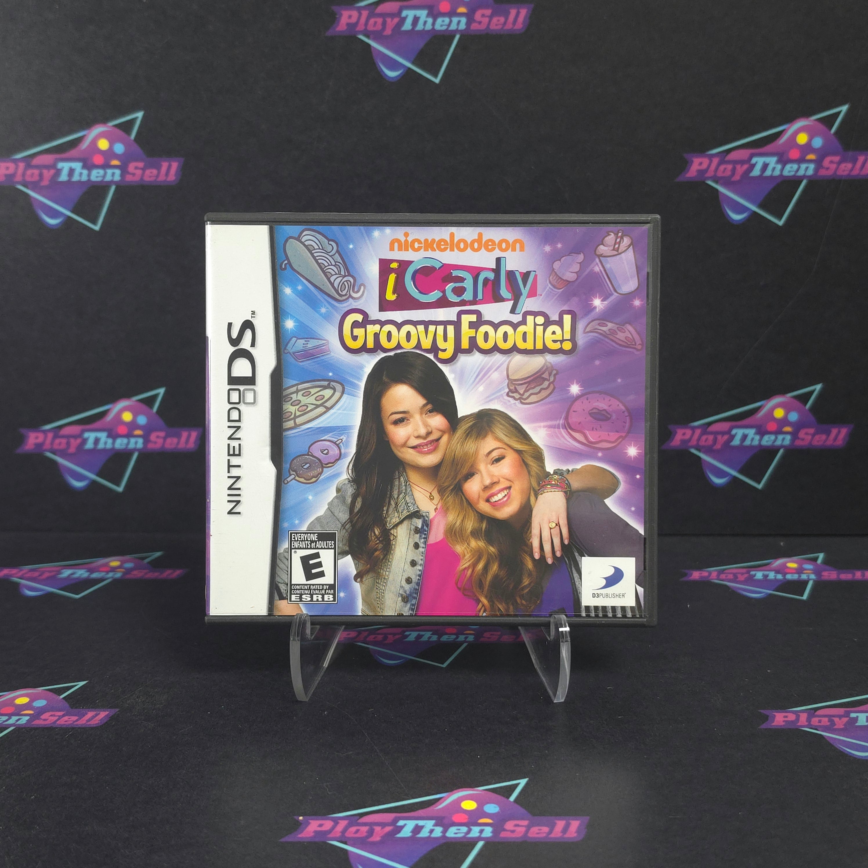 iCarly Groovy Foodie Nintendo DS + Poster Complete - Excellent