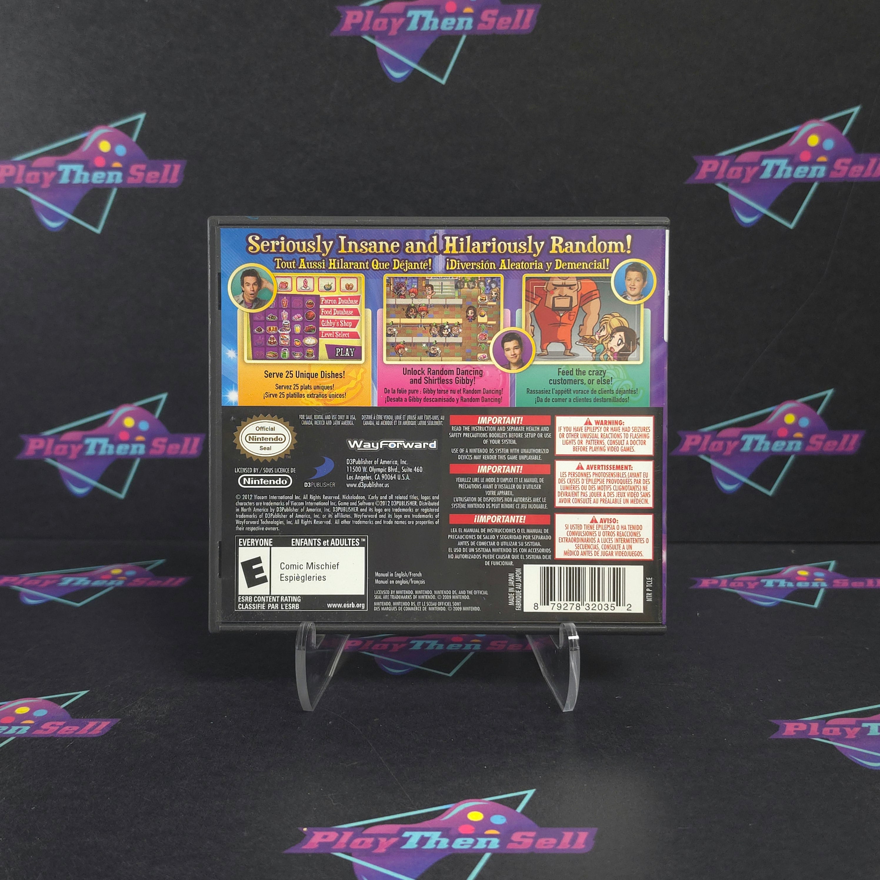 iCarly Groovy Foodie Nintendo DS + Poster Complete - Excellent