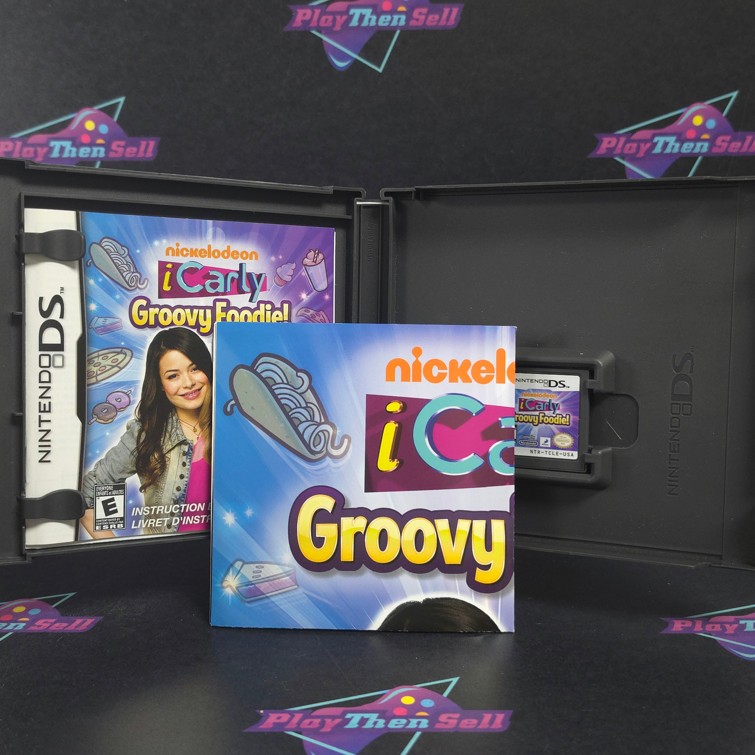 iCarly Groovy Foodie Nintendo DS + Poster Complete - Excellent