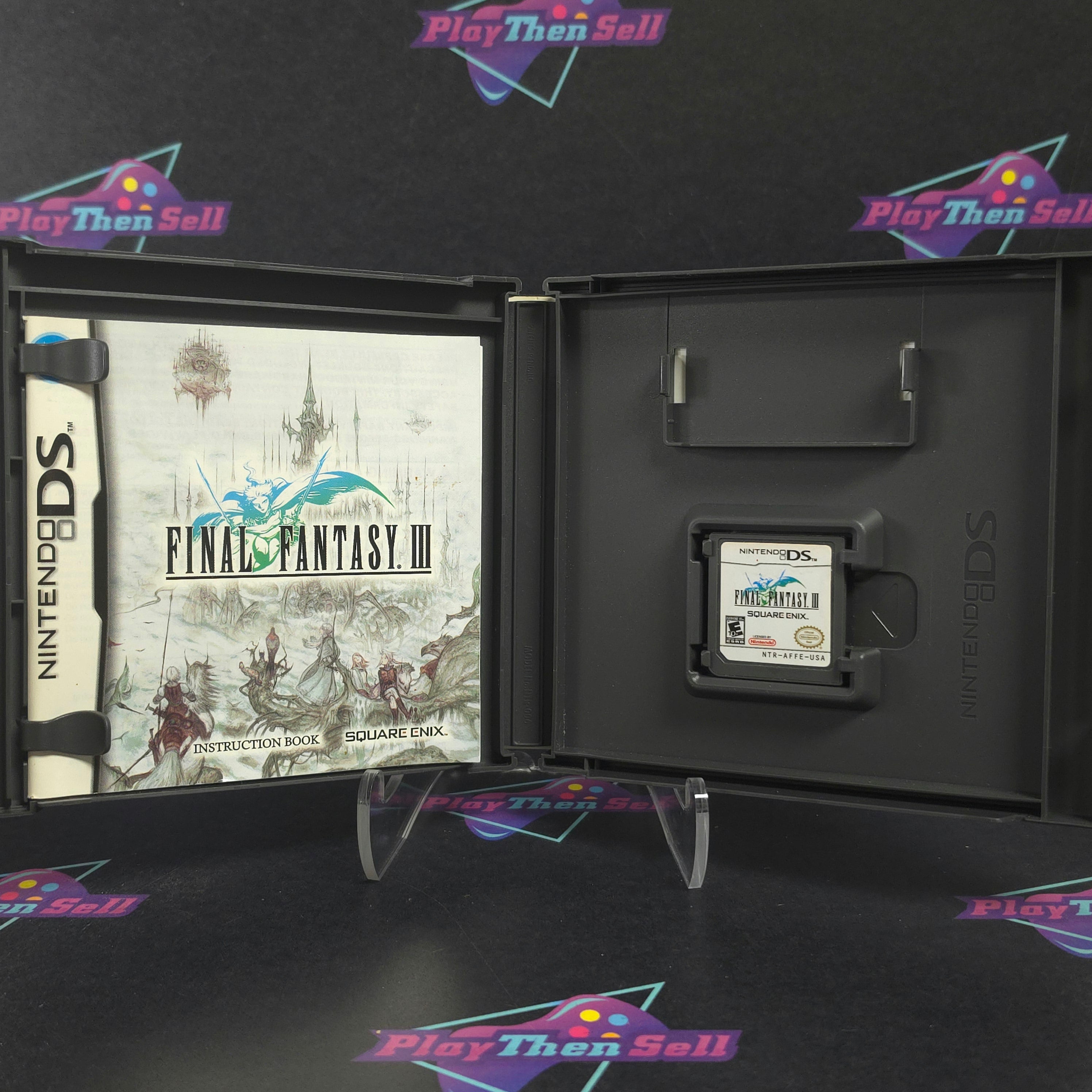 Final Fantasy III (3) Nintendo DS + Reg Complete - Excellent
