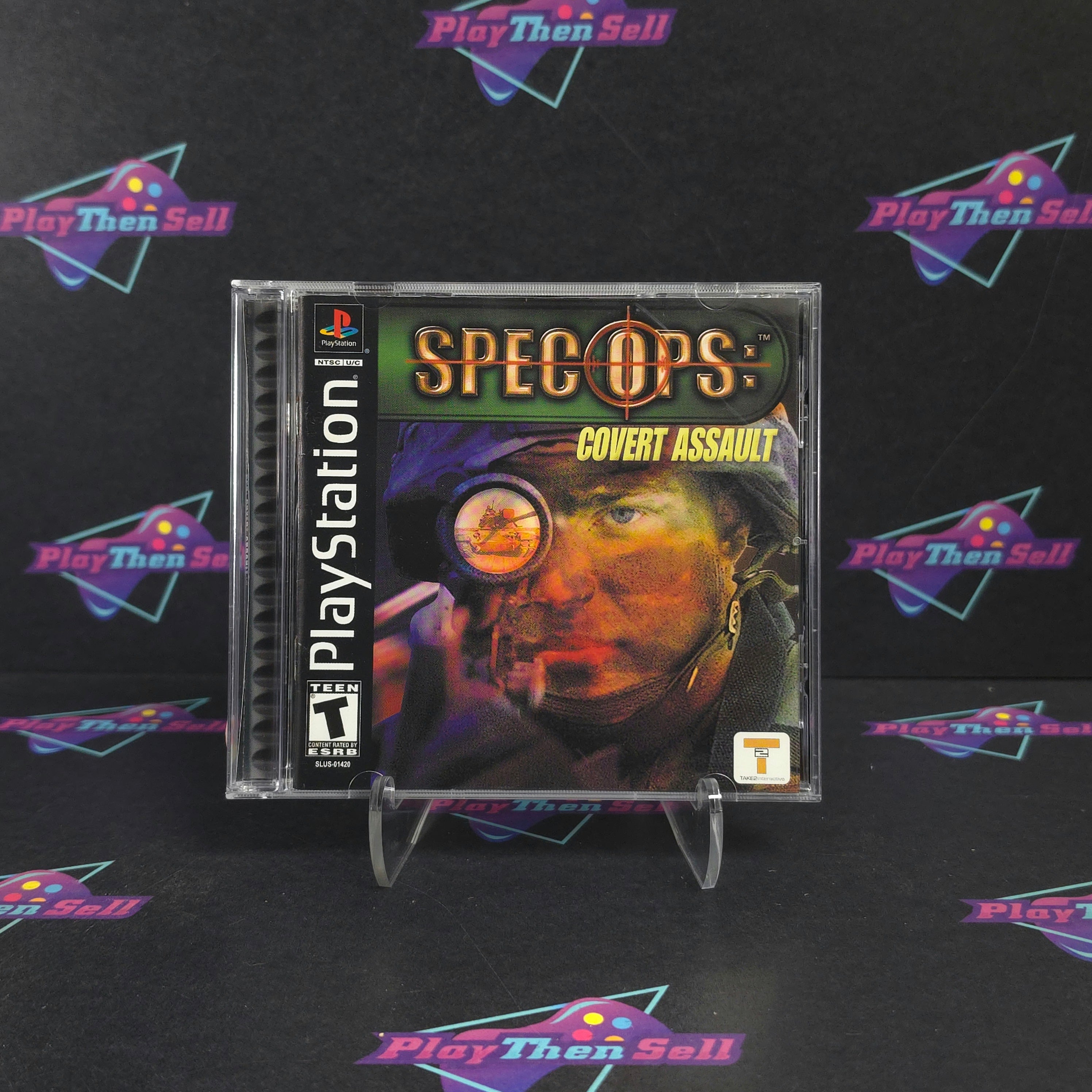 Spec Ops Covert Assault PS1 PlayStation 1 + Reg CIB - Very Good