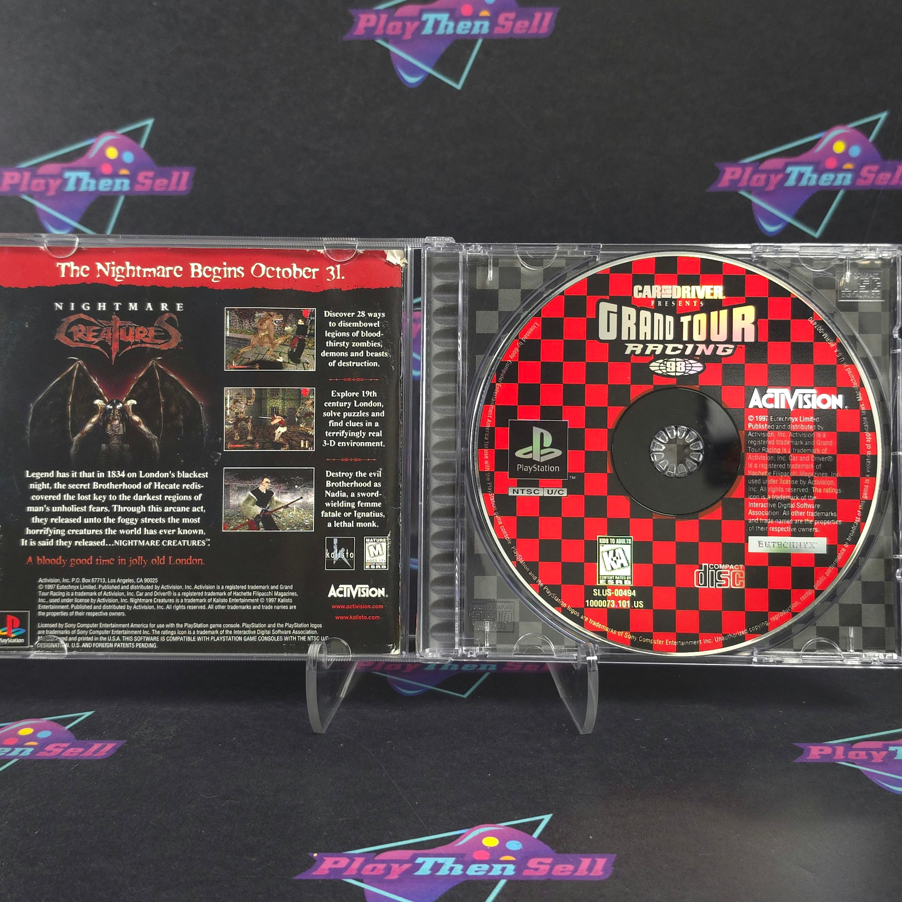 Grand Tour Racing 98 PS1 PlayStation 1 + Reg Complete - Very Good
