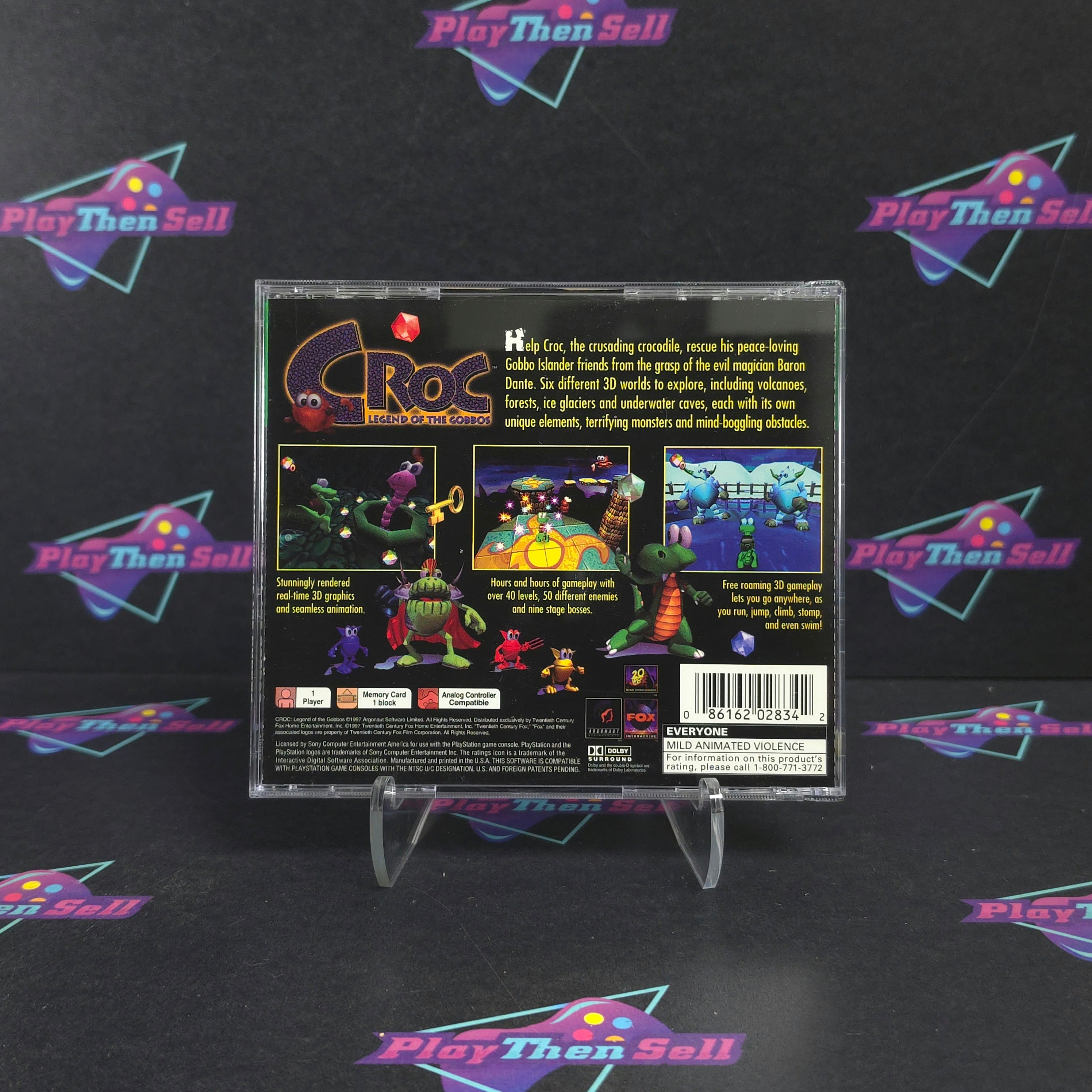 Croc Legend of the Gobbos PS1 PlayStation 1 GH + Reg Complete - Very Good