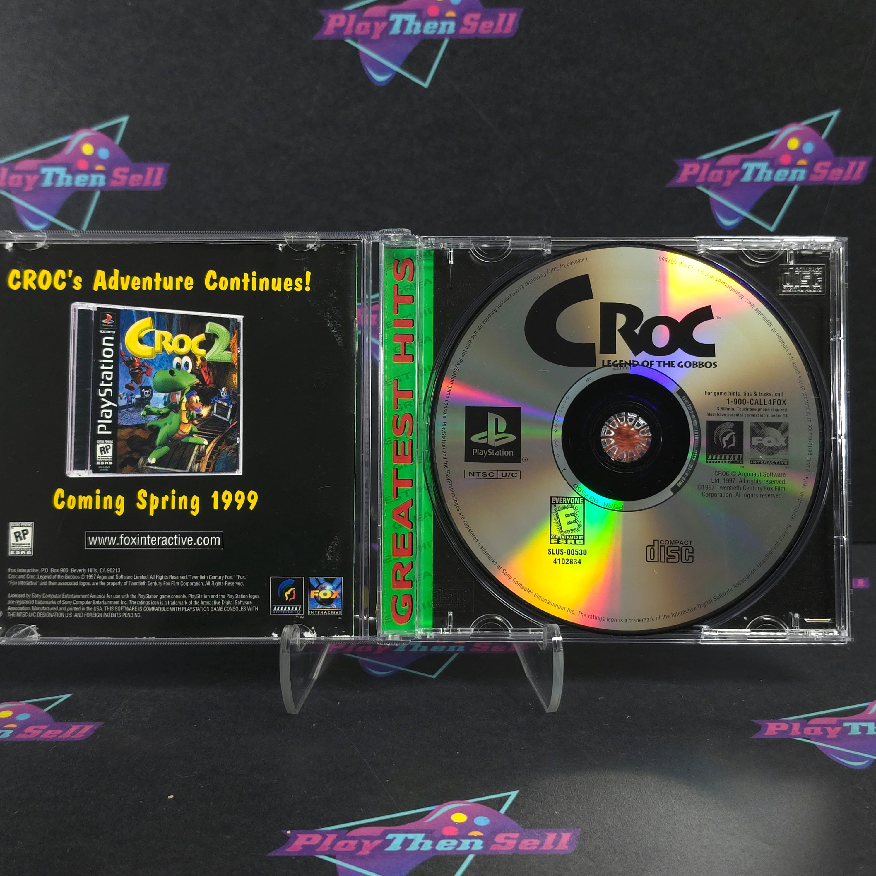 Croc Legend of the Gobbos PS1 PlayStation 1 GH + Reg Complete - Very Good