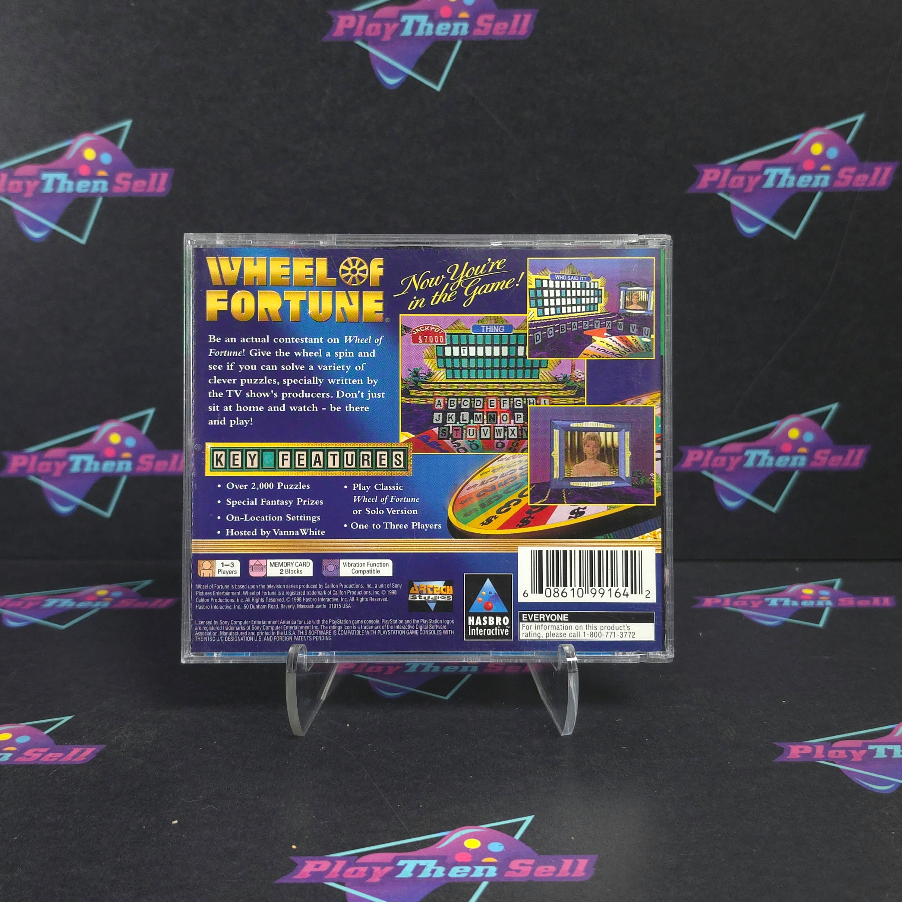 Wheel of Fortune PS1 PlayStation 1 GH Complete - Very Good