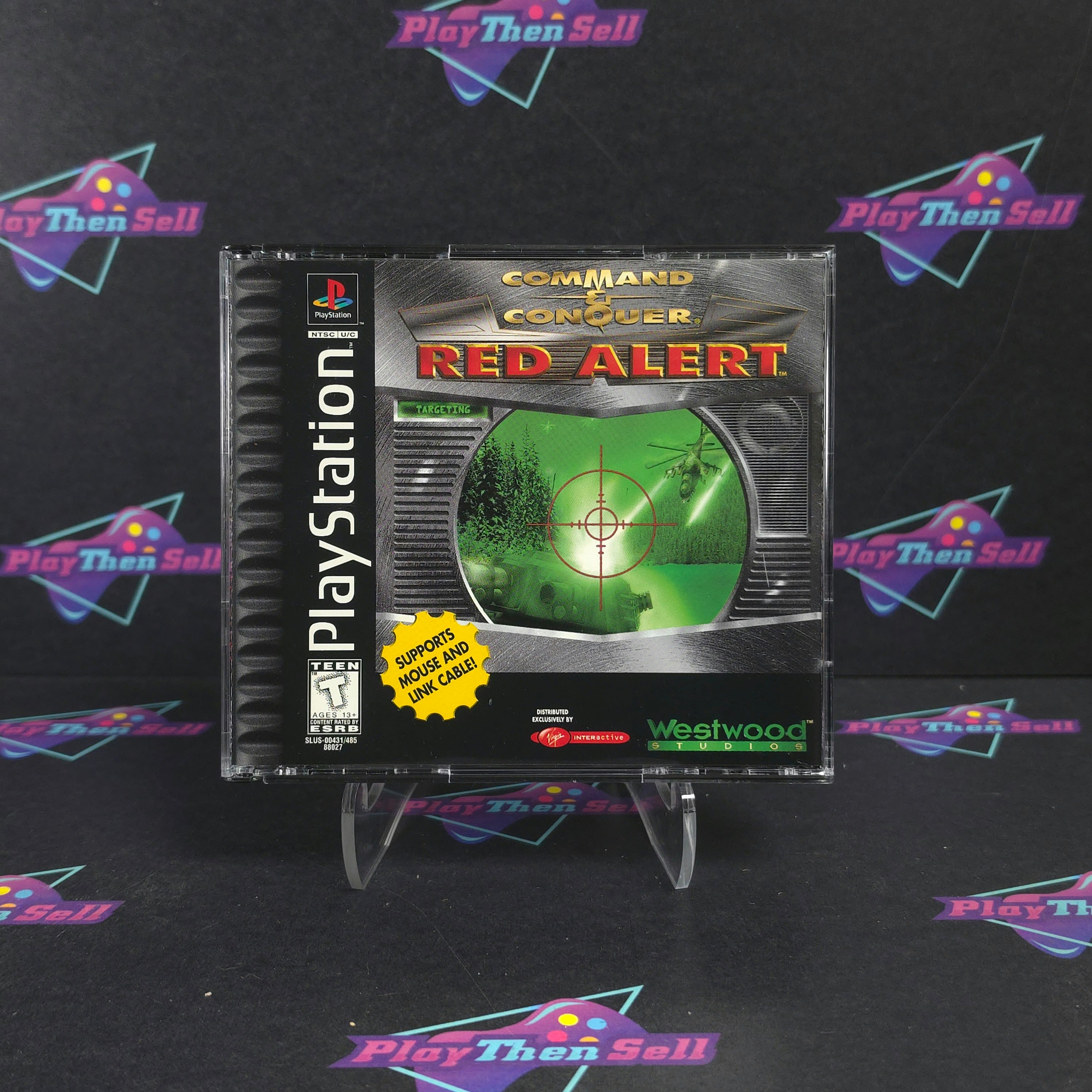 Command & Conquer Red Alert PS1 PlayStation 1 - Very Good
