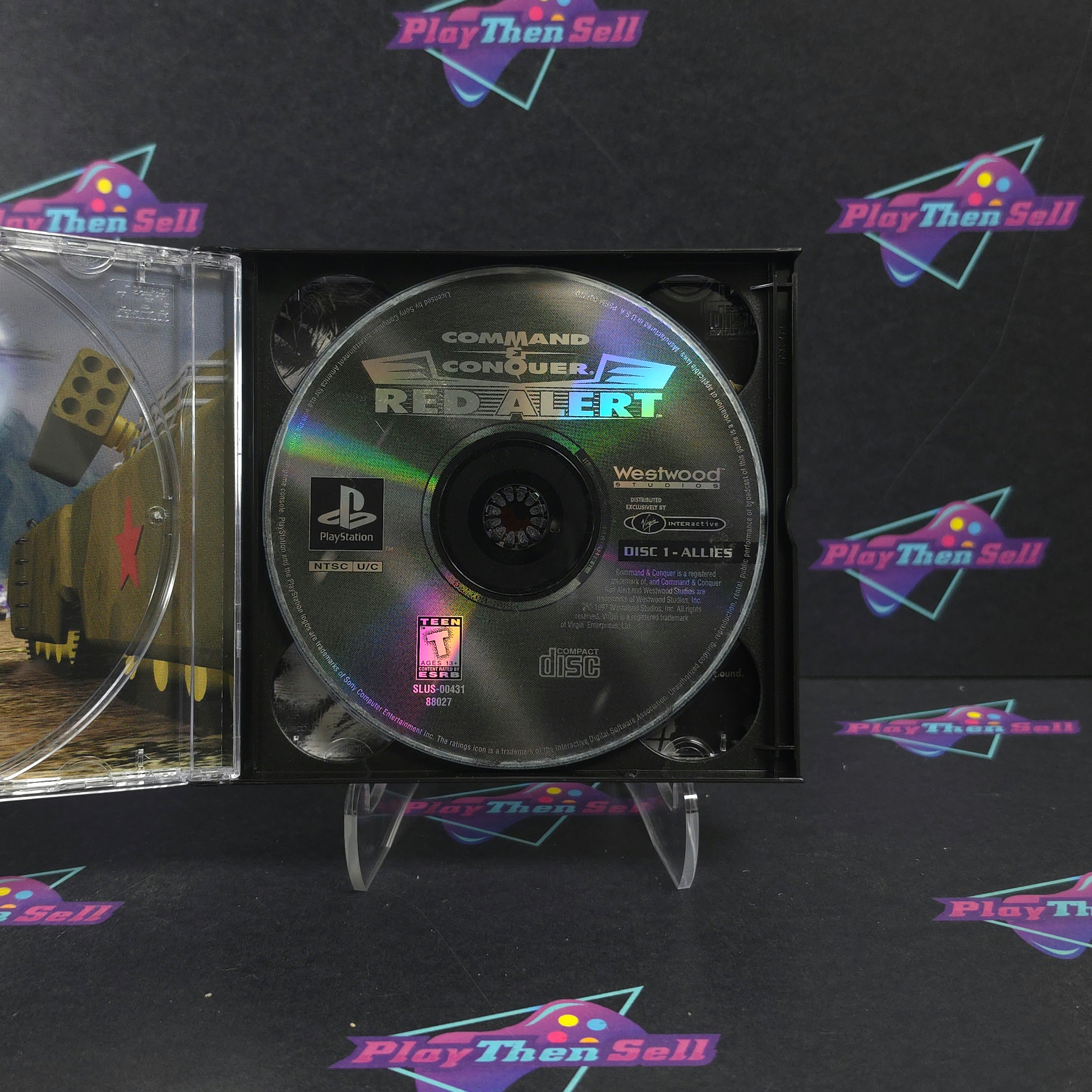 Command & Conquer Red Alert PS1 PlayStation 1 - Very Good