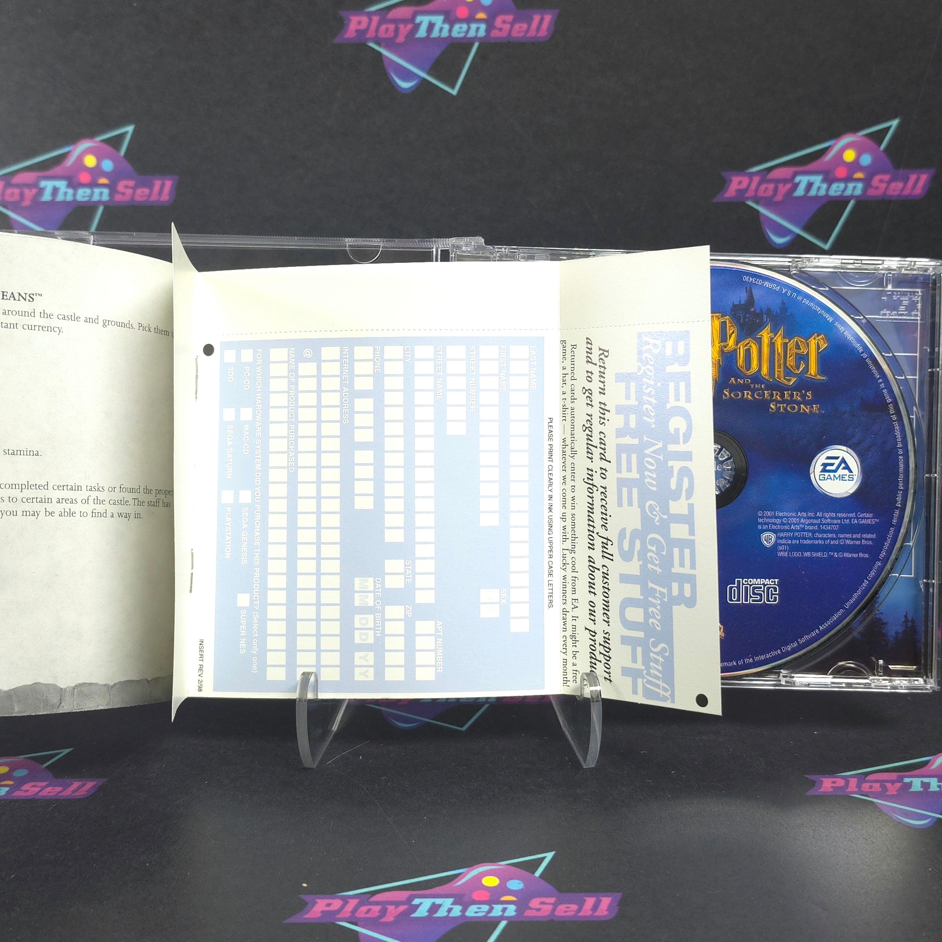 Harry Potter and the Sorcerers Stone PS1 PlayStation 1 + Reg CIB - Excellent