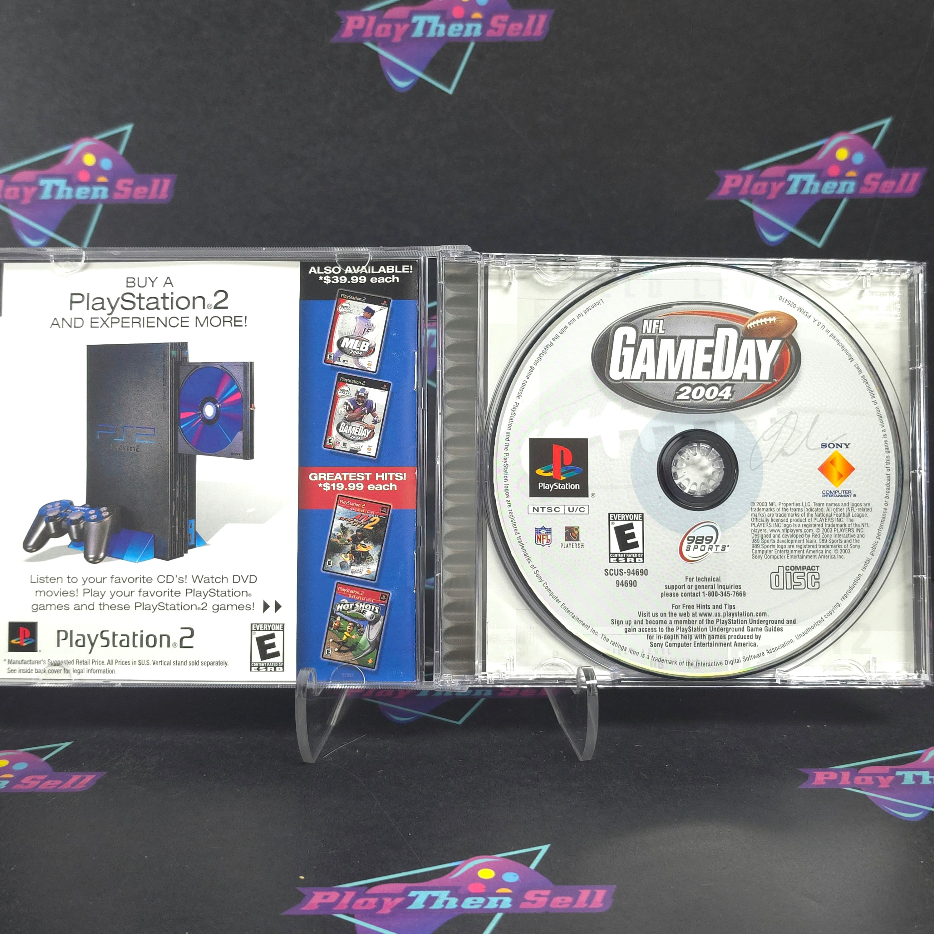 NFL GameDay 2004 PS1 PlayStation 1 Complete - Excellent