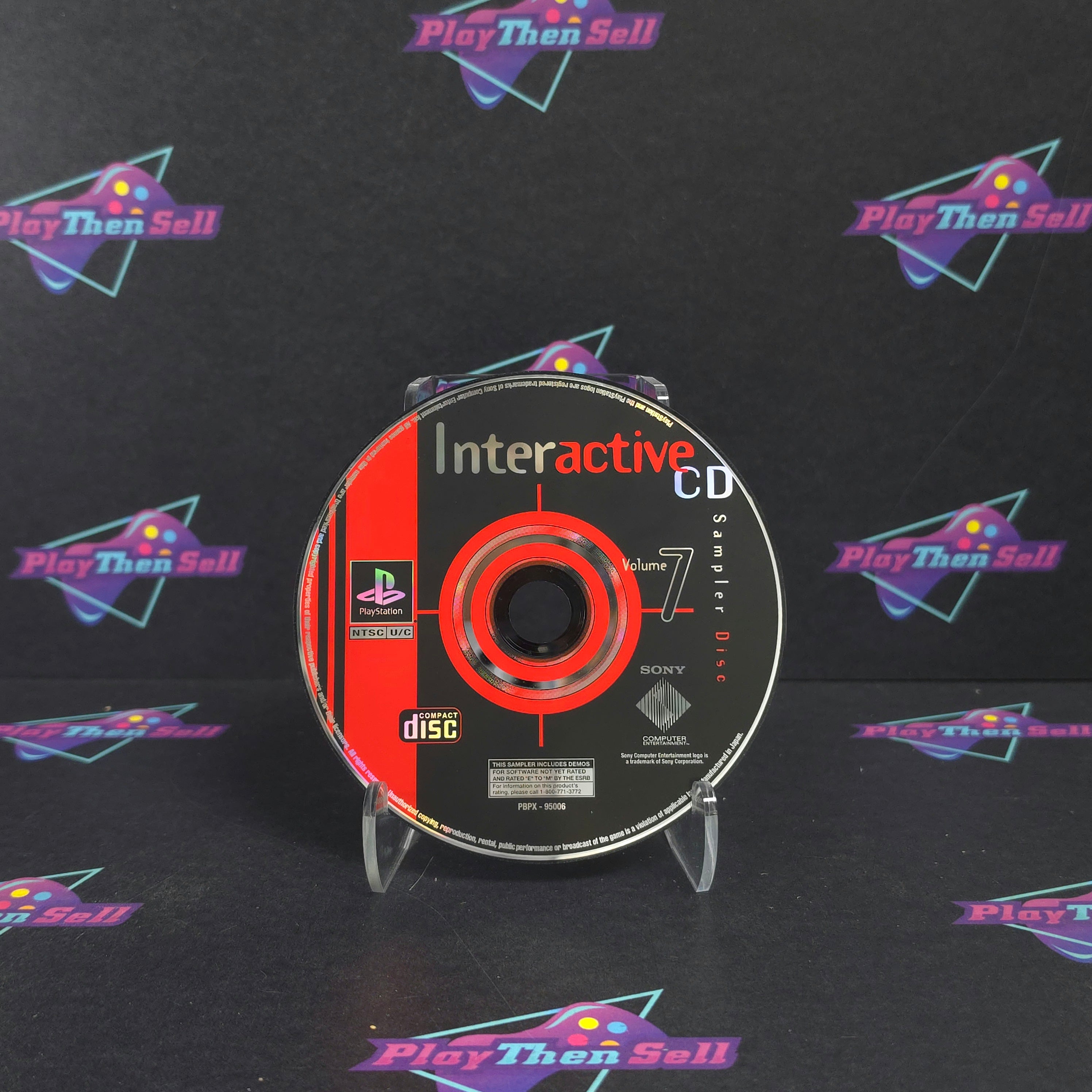Interactive CD Sampler Disc Volume 7 PS1 PlayStation 1 - Very Good