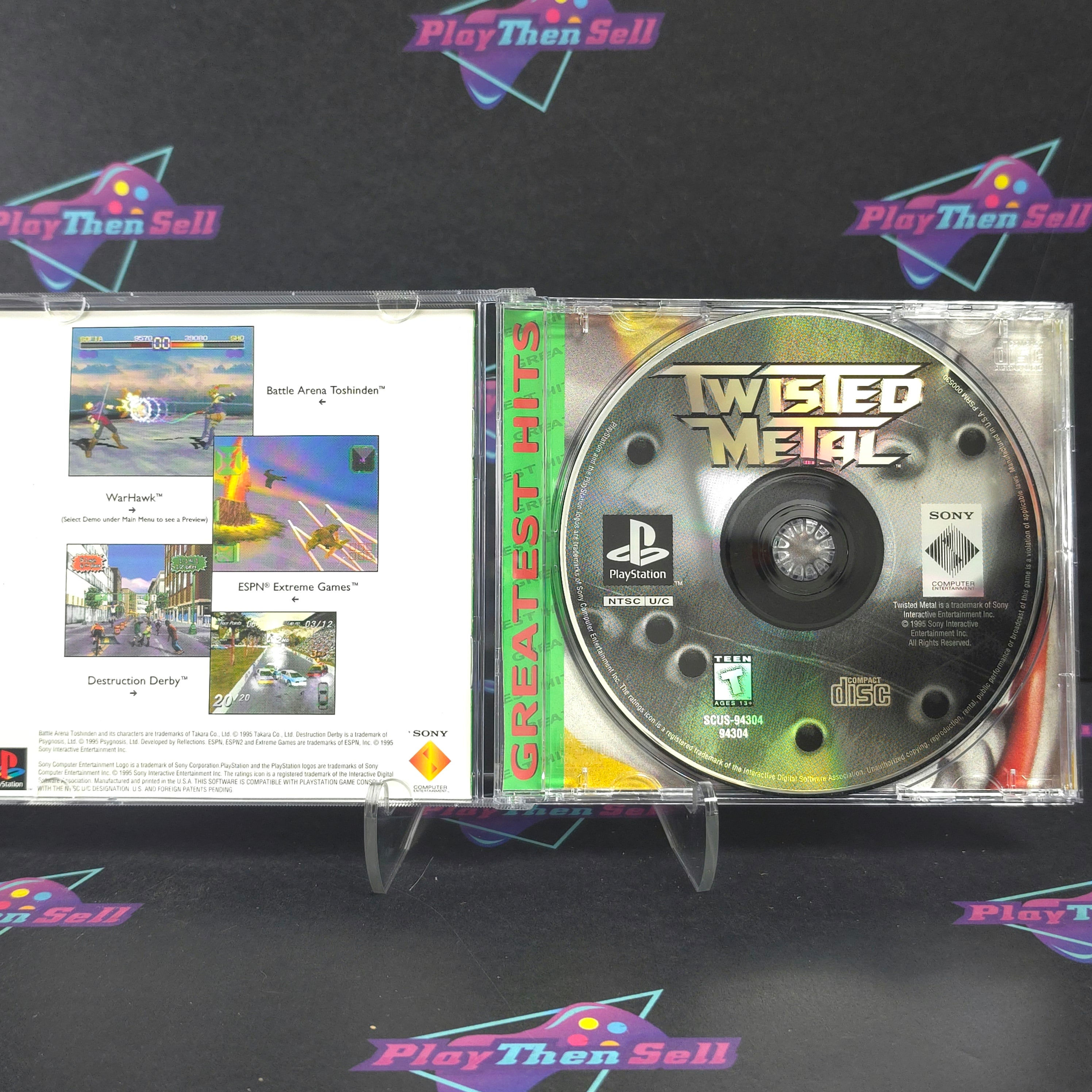 Twisted Metal PS1 PlayStation 1 GH Complete - Excellent