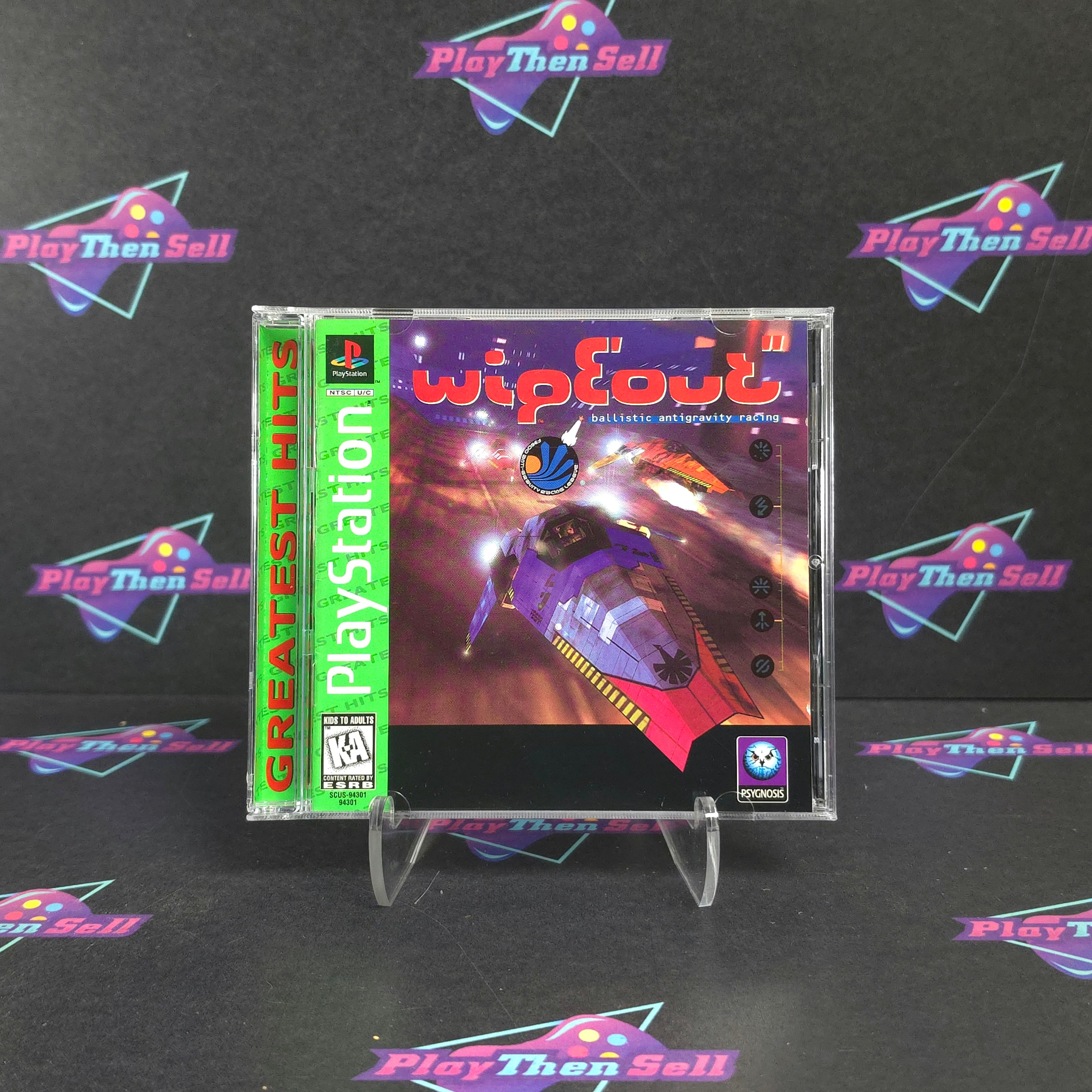 Wipeout PS1 PlayStation 1 GH + Reg Complete - Excellent