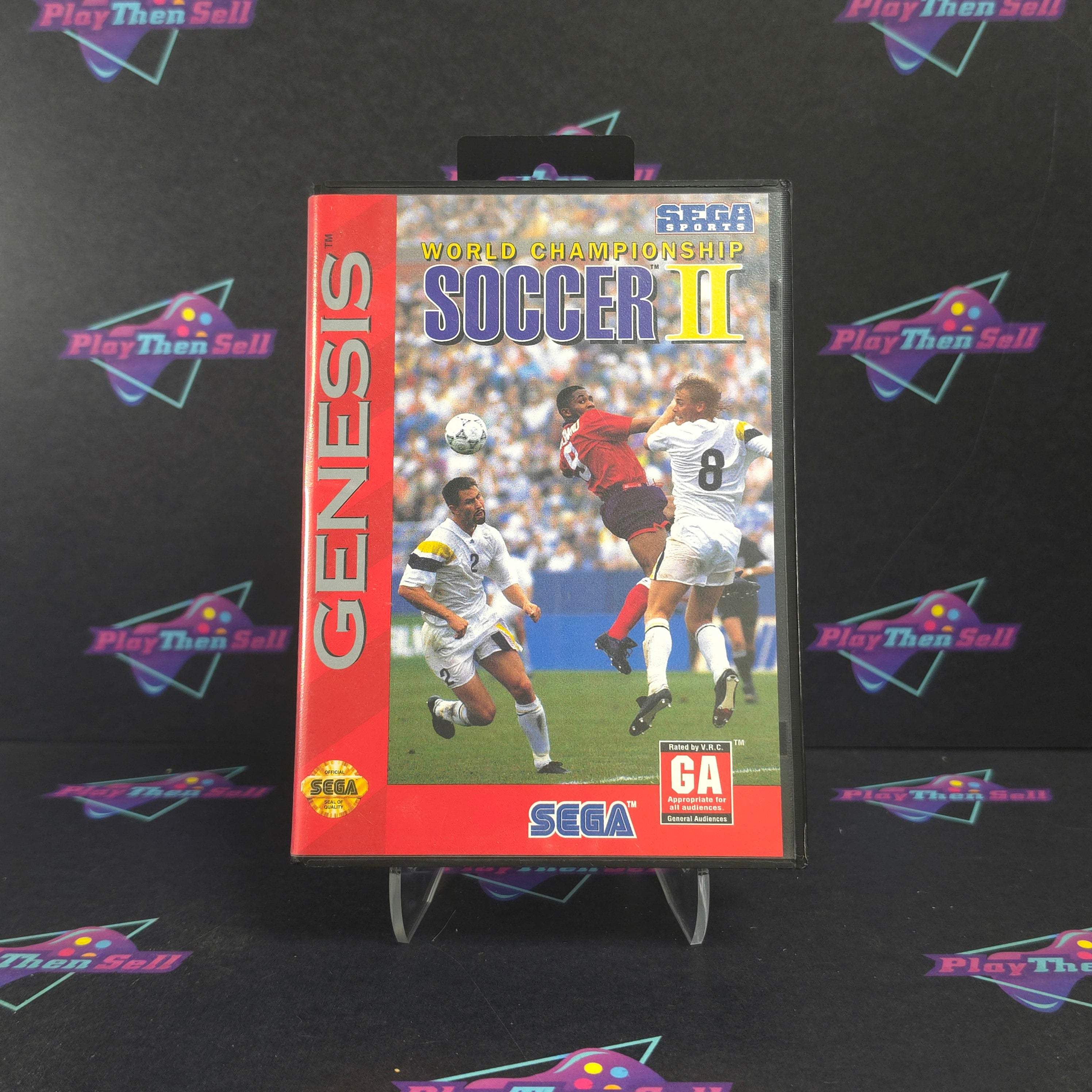 World Championship Soccer II (2) Sega Genesis Complete - Excellent