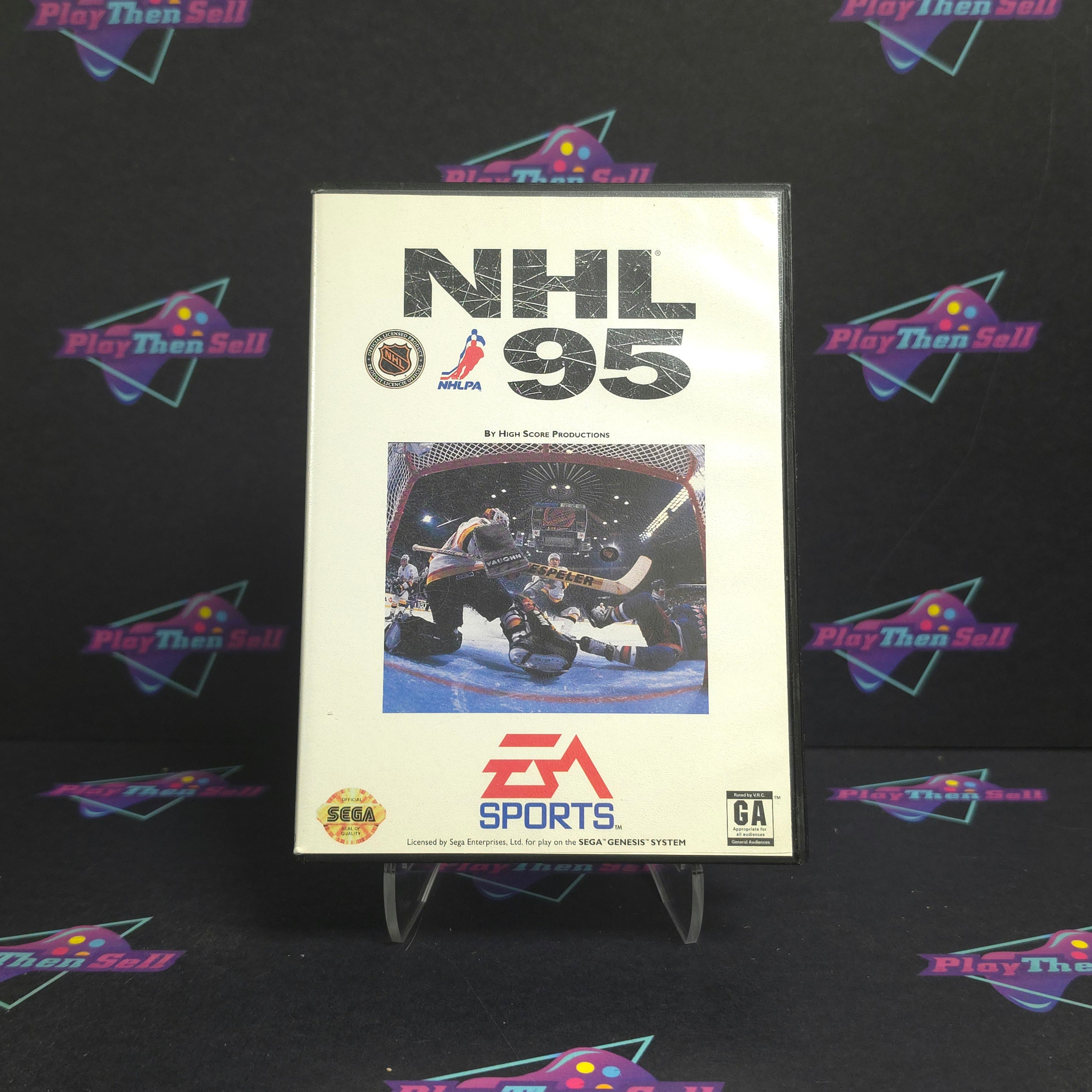 NHL 95 Sega Genesis Complete - Excellent