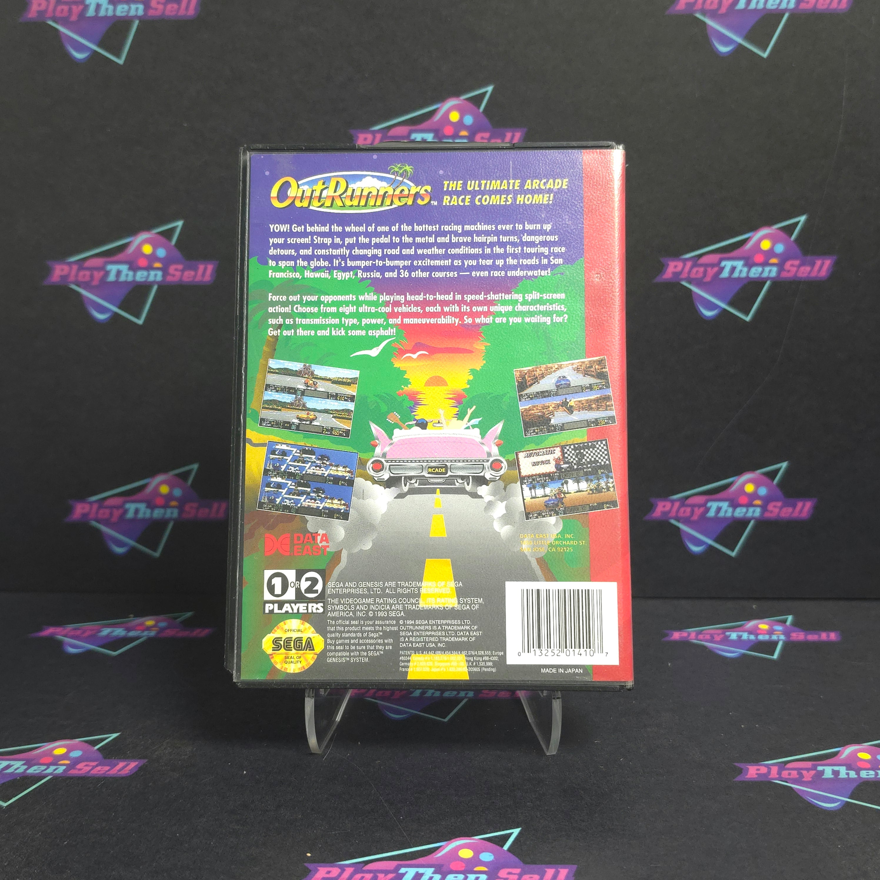 OutRunners Sega Genesis  - Very Good