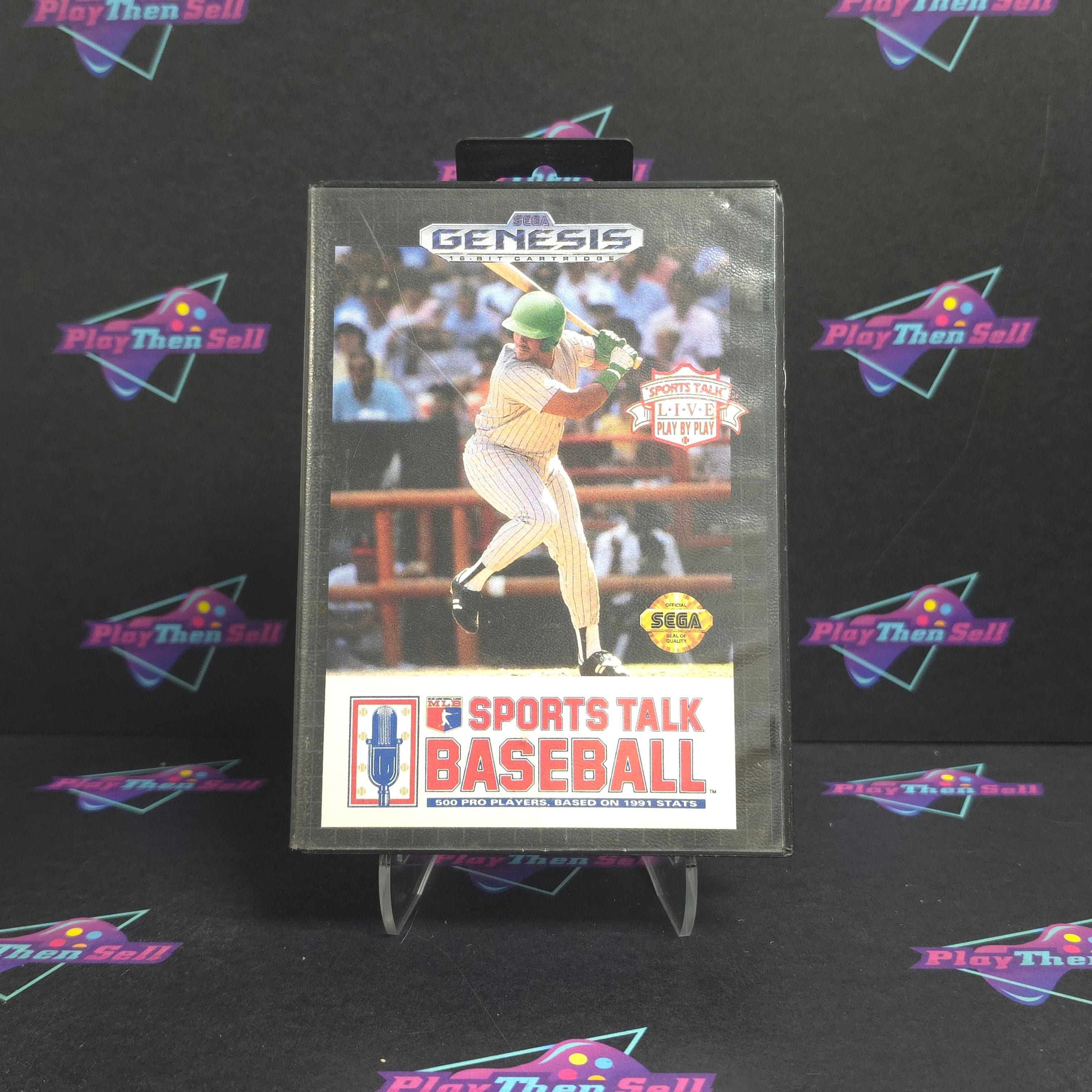 Sports Talk Baseball Sega Genesis - Very Good