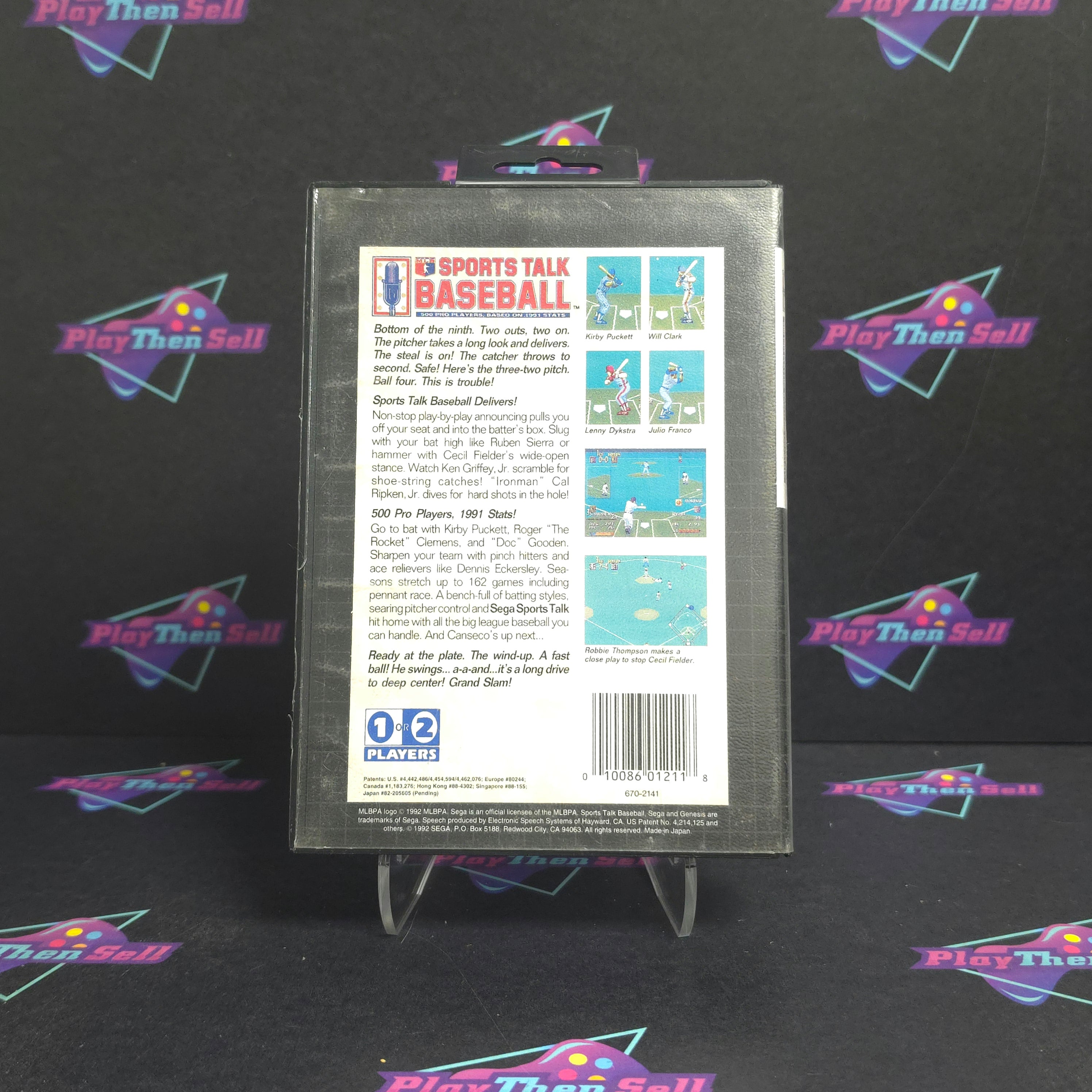 Sports Talk Baseball Sega Genesis - Very Good