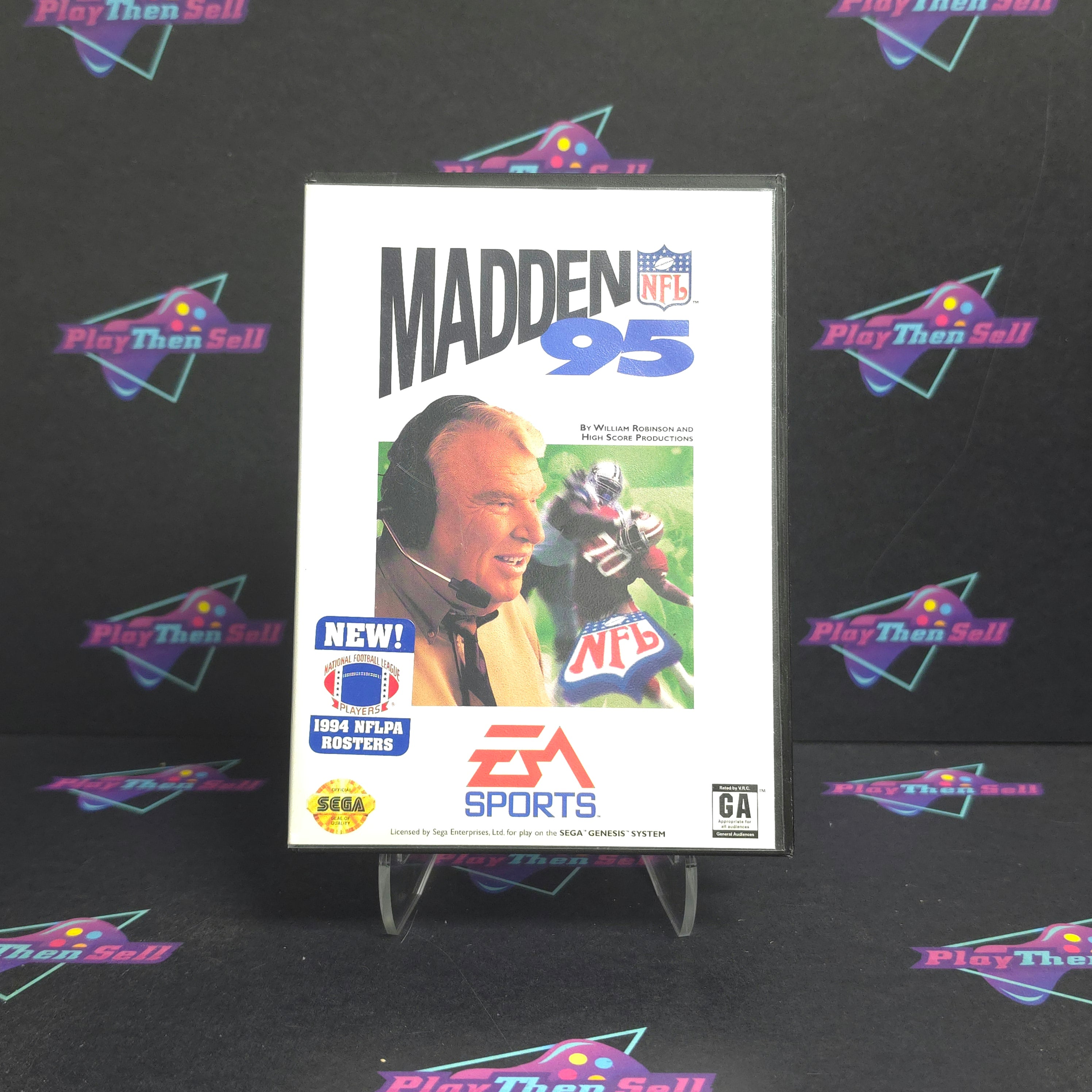 Madden NFL 95 Sega Genesis Complete - Excellent