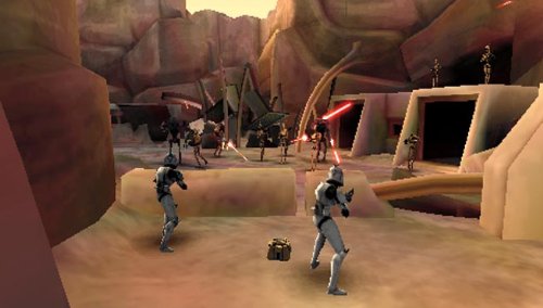 Star Wars the Clone Wars Republic Heroes Sony PSP Clear UMD - Like New